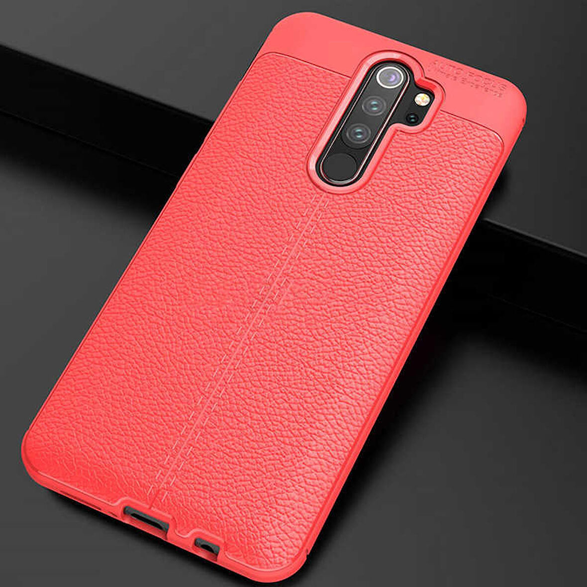 Xiaomi Redmi Note 8 Pro Uyumlu Kılıf Niss Silikon Kapak Kırmızı