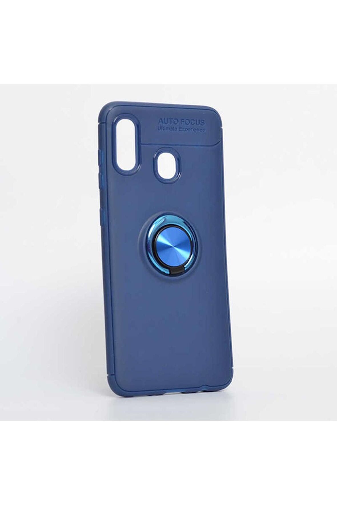 Samsung Galaxy A20 Uyumlu Kılıf Ravel Silikon Kapak Mavi