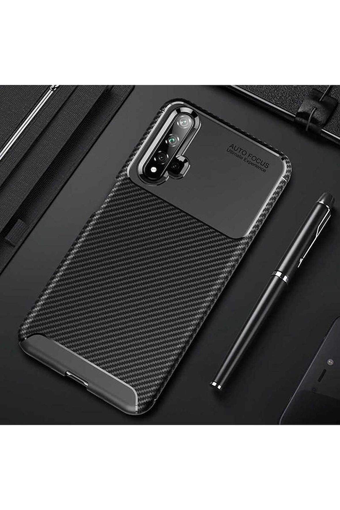Huawei Honor 20 Uyumlu Kılıf Negro Silikon Kapak Siyah