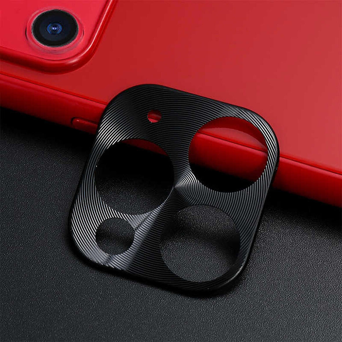 Apple iPhone 11 Pro Max Uyumlu Metal Kamera Koruyucu Siyah