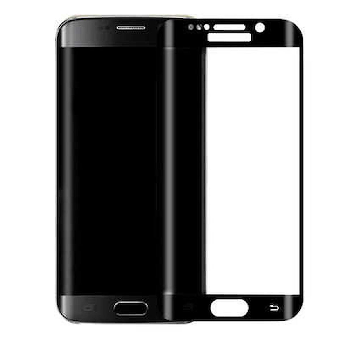Samsung Galaxy S6 Edge Uyumlu Süper Pet Ekran Koruyucu Jelatin Siyah