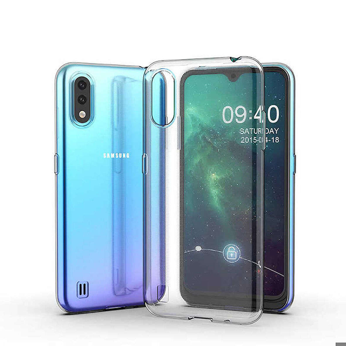 Samsung Galaxy A01 Uyumlu Kılıf Süper Silikon Kapak