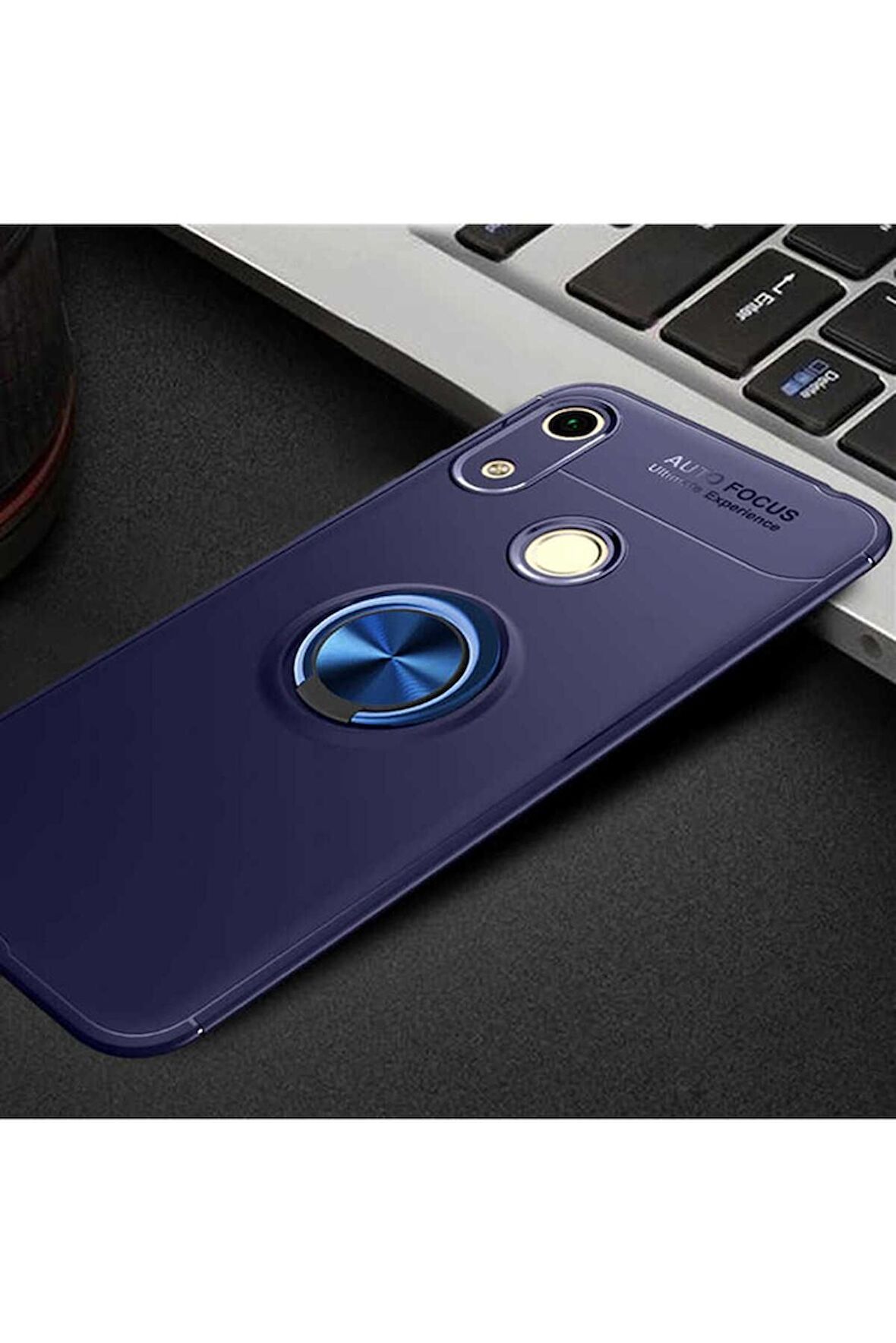 Huawei Y6S 2019 Uyumlu Kılıf Ravel Silikon Kapak Mavi