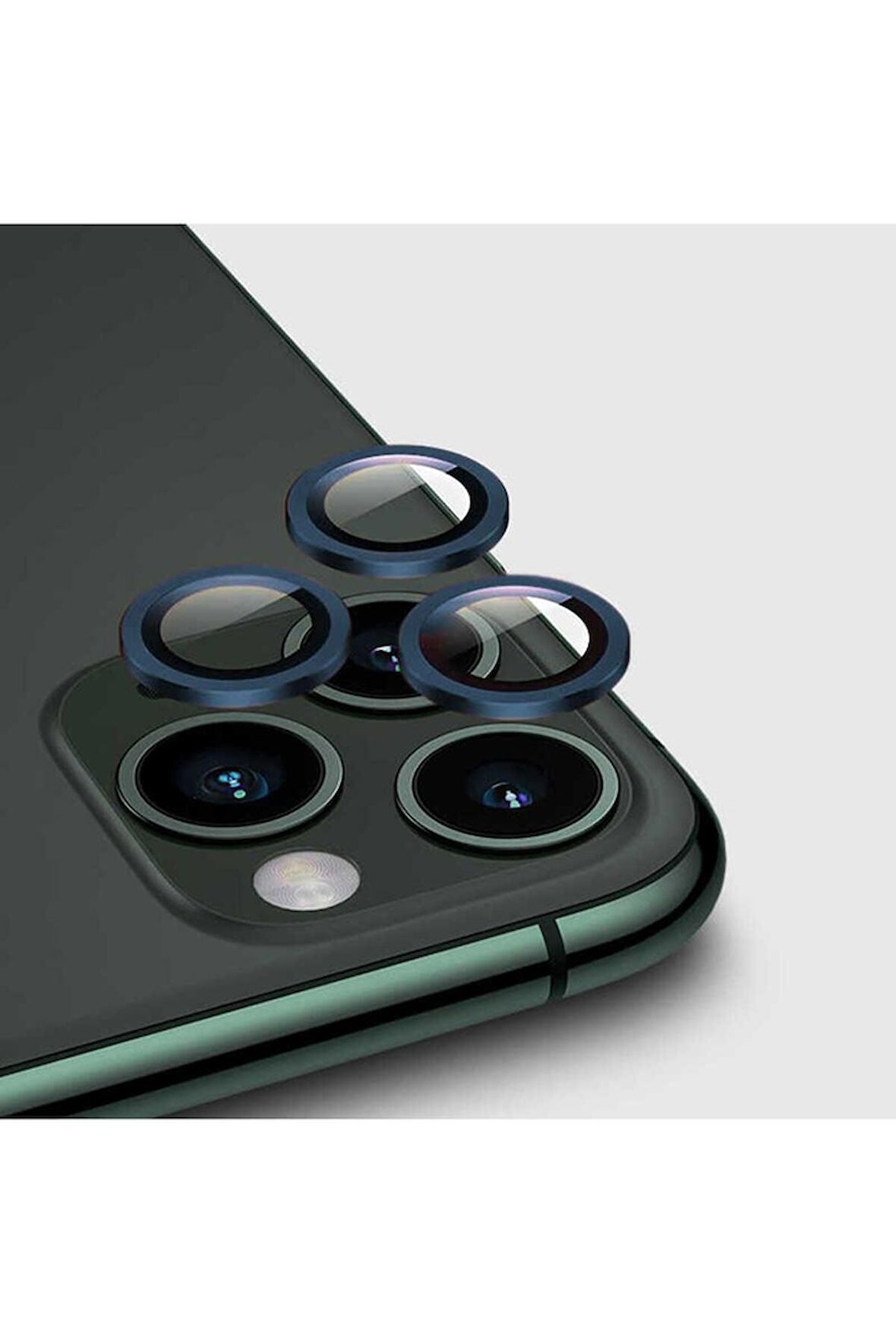 Apple iPhone 11 Pro Uyumlu CL-02 Kamera Lens Koruyucu Lacivert