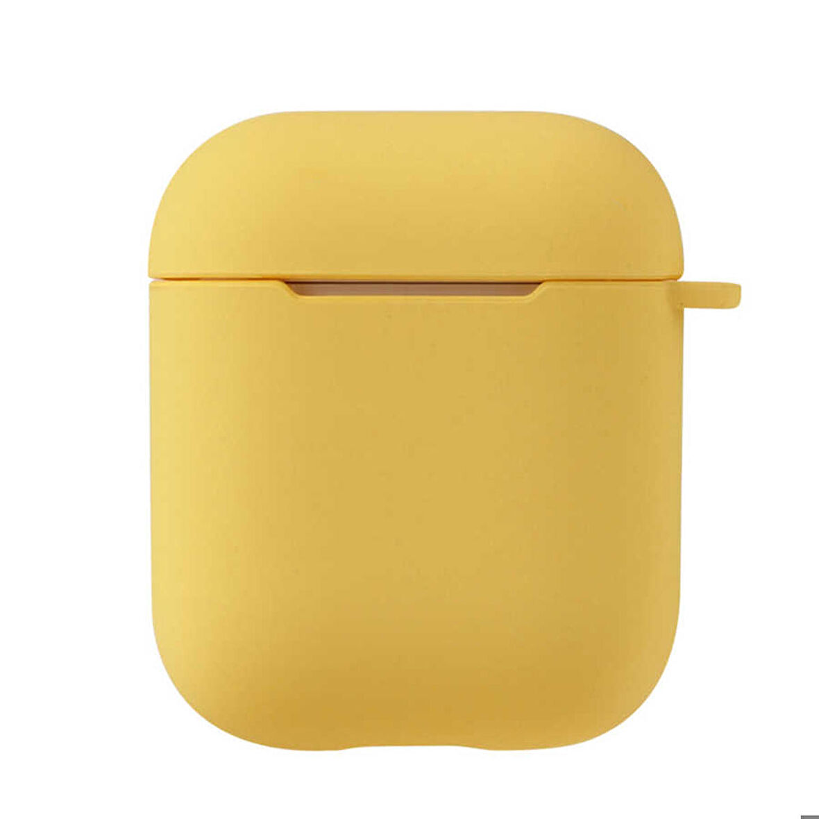 Apple Airpods Uyumlu Kılıf Uyumlu Kılıf Silkon Soft Yüzey Esnek Yumuşak Airbag 11 Kılıf Sarı