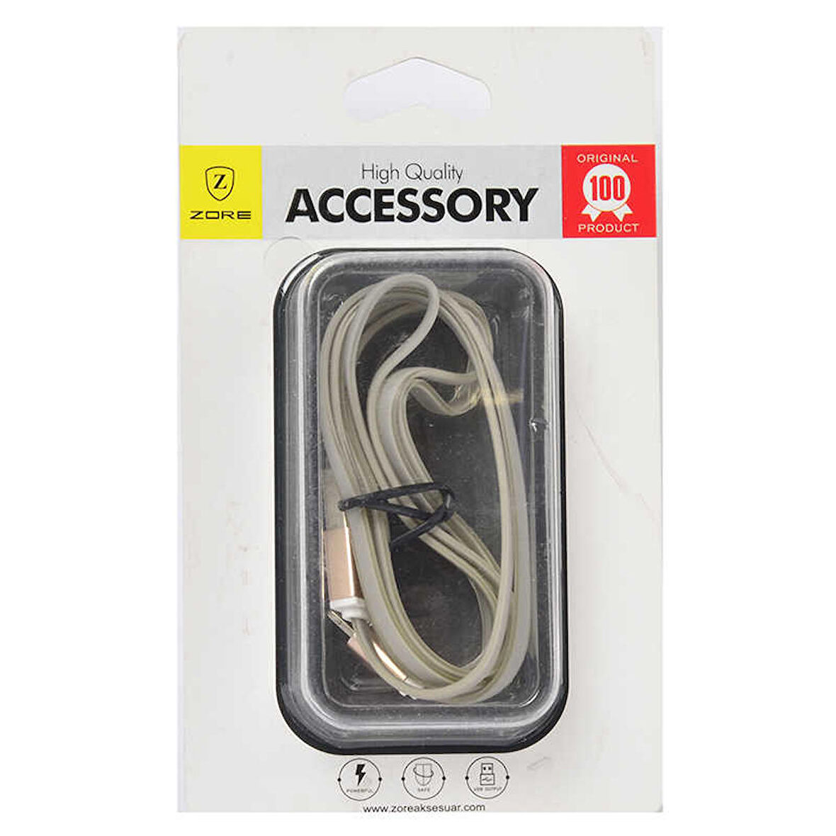 High Speed Lightning Usb Kablo Gri