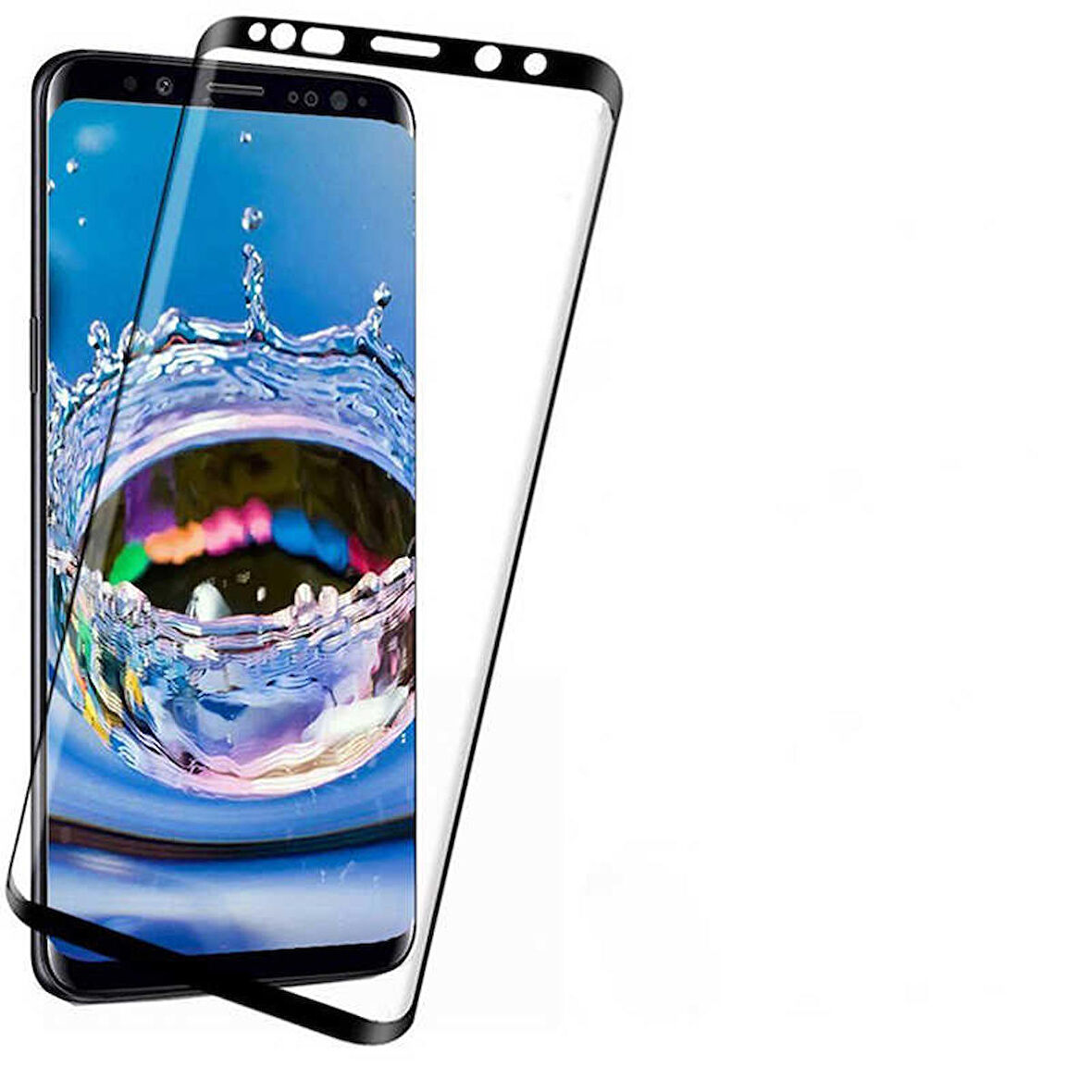 Samsung Galaxy S8 Plus Uyumlu Süper Pet Ekran Koruyucu Jelatin Siyah
