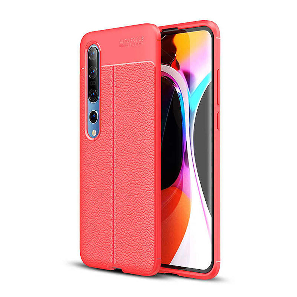 Xiaomi Mi 10 Uyumlu Kılıf Niss Silikon Kapak Kırmızı