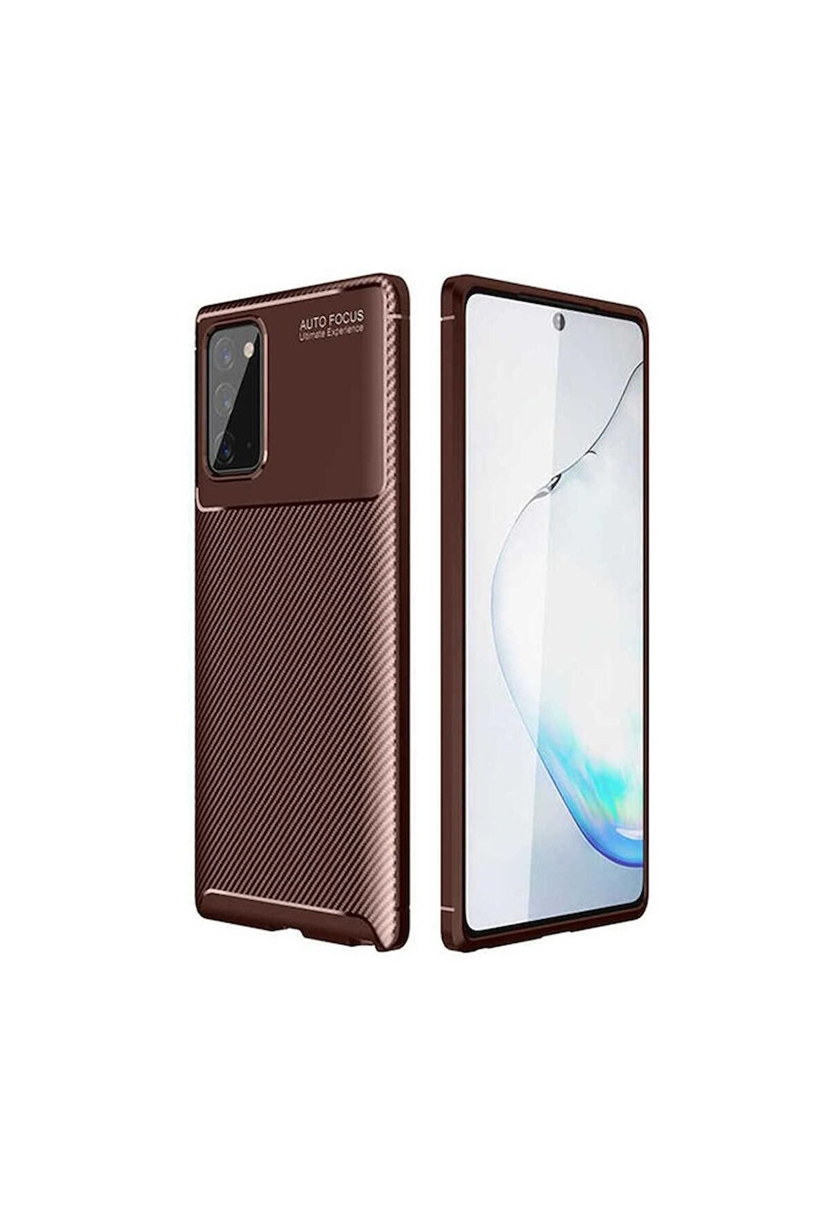 Samsung Galaxy Note 20 Uyumlu Kılıf Negro Silikon Kapak Kahverengi