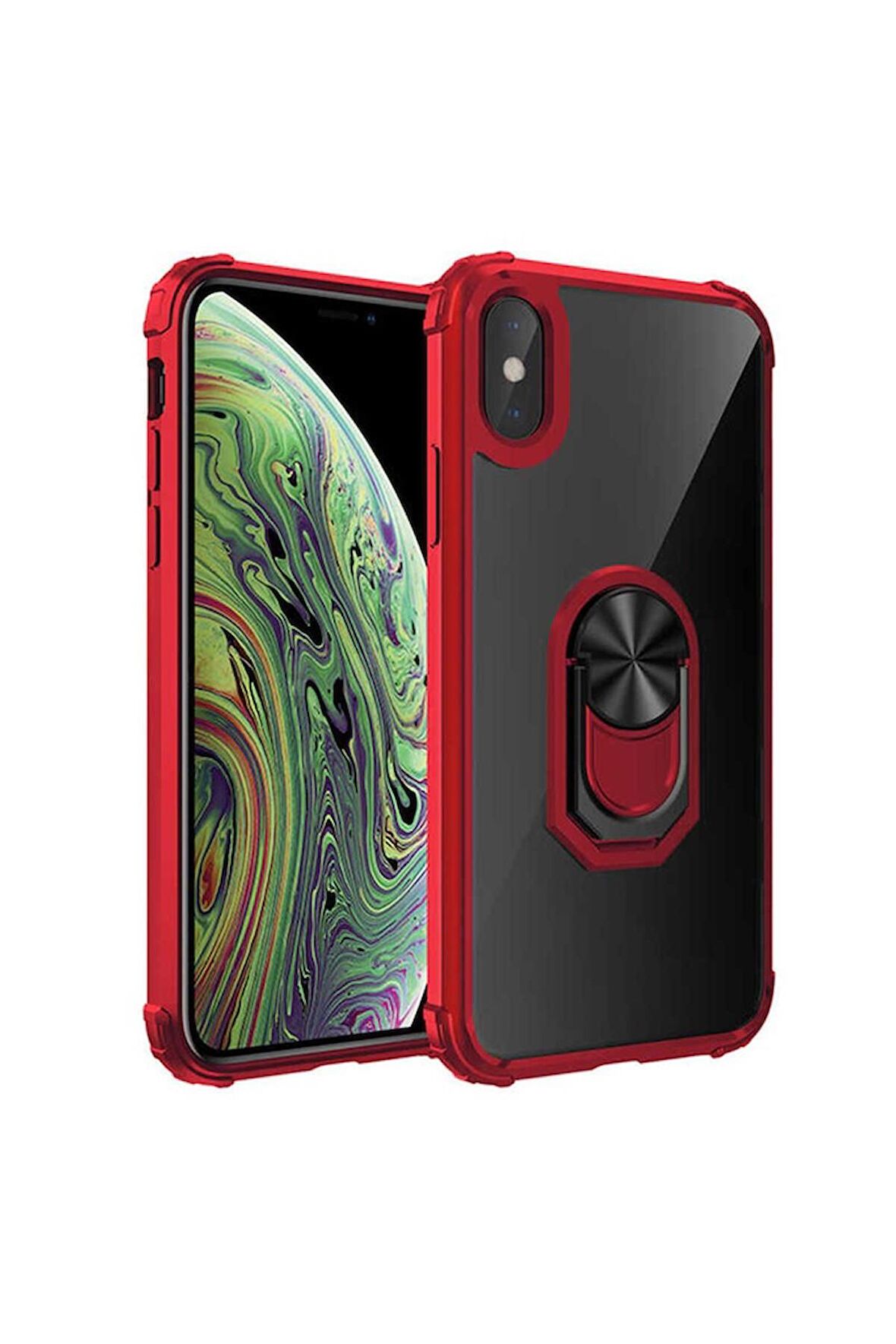 Apple iPhone X Uyumlu Kılıf Mola Kapak Kırmızı
