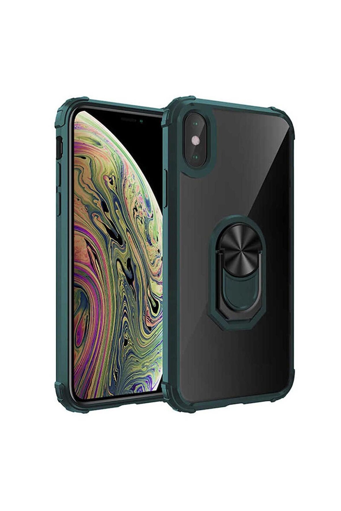 Apple iPhone XS Uyumlu Kılıf Mola Kapak Yeşil