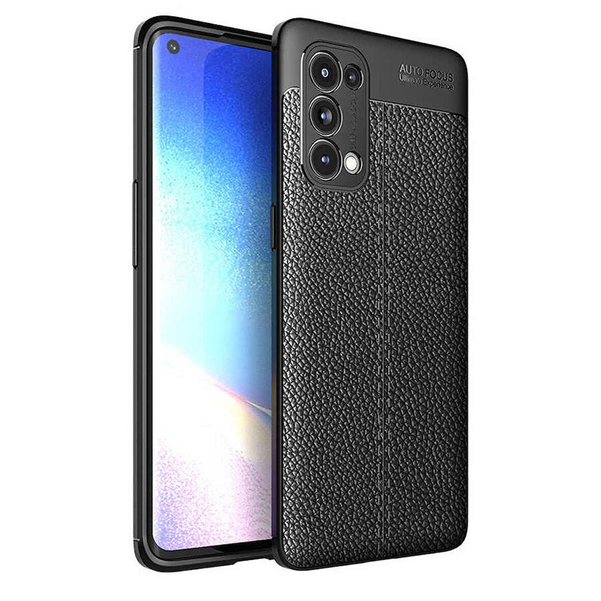 Oppo Reno 5 5G Uyumlu Kılıf Niss Silikon Kapak Siyah