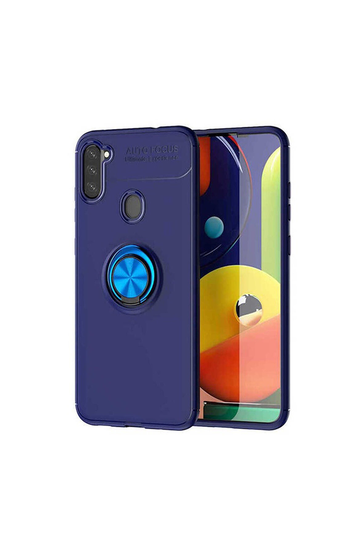 Samsung Galaxy M11 Uyumlu Kılıf Ravel Silikon Kapak Mavi