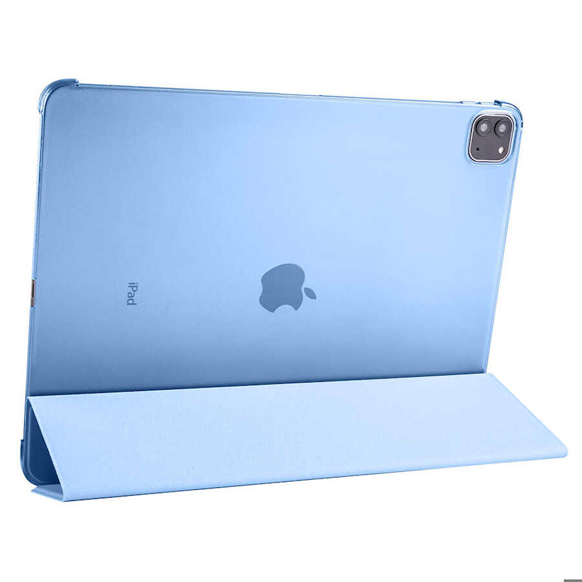 Apple iPad Pro 12.9 2020 (4.Nesil) Uyumlu Tablet Kılıfı Smart Cover Standlı Kılıf Mavi