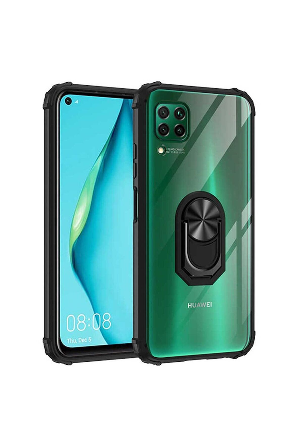 Huawei P40 Lite Uyumlu Kılıf Mola Kapak Siyah