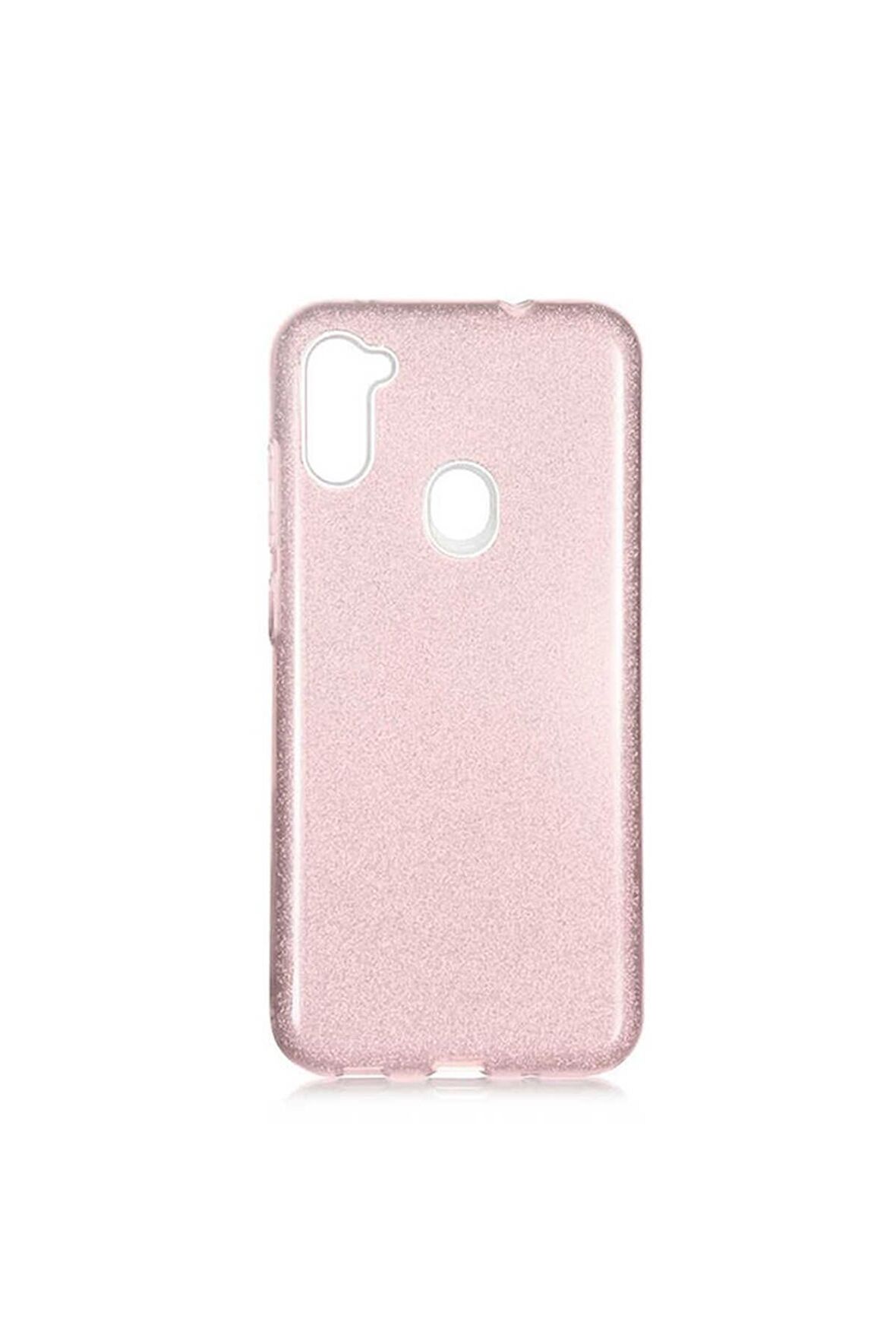 Samsung Galaxy A11 Uyumlu Kılıf Shining Silikon Rose Gold