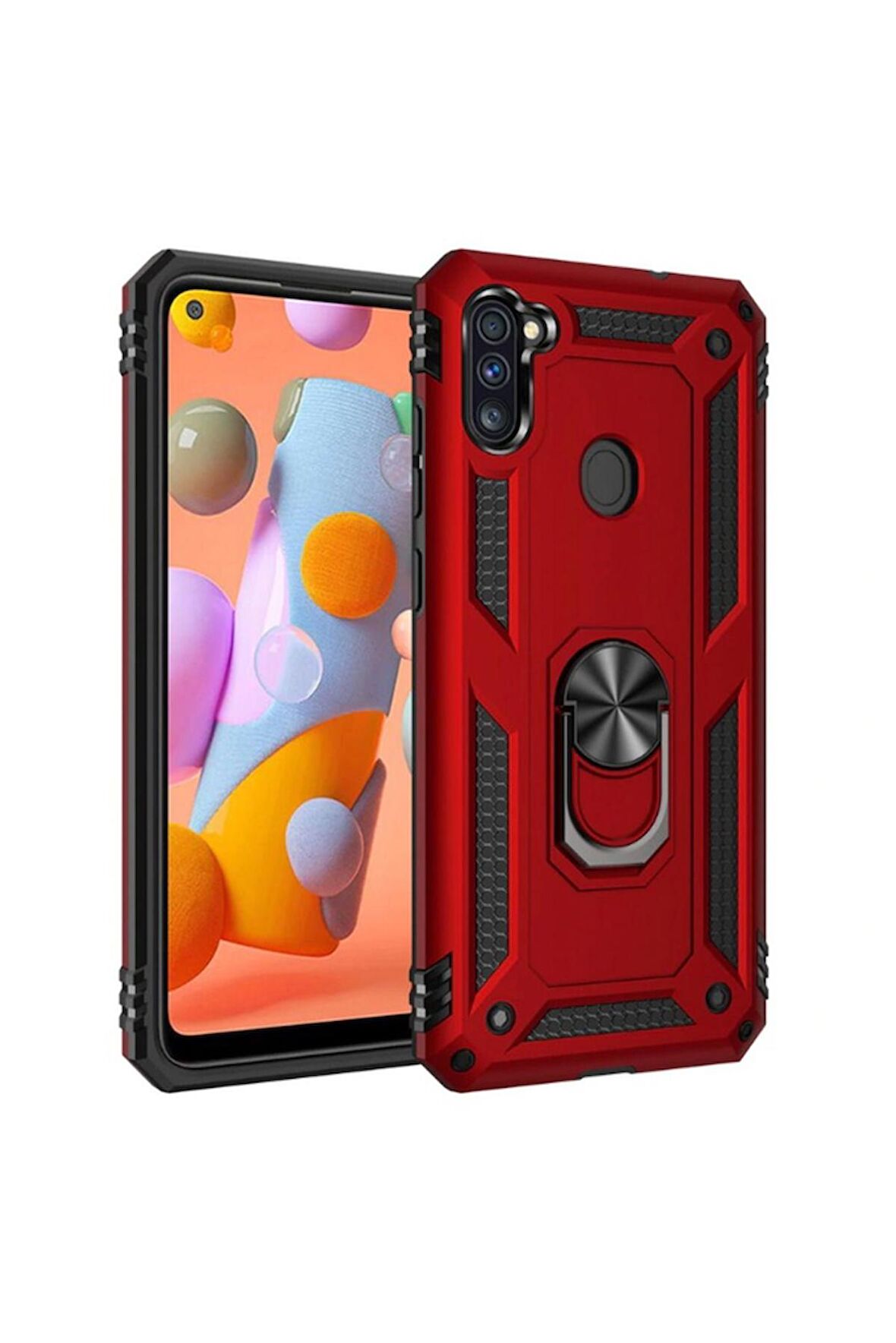 Samsung Galaxy A11 Uyumlu Kılıf Vega Kapak Kırmızı
