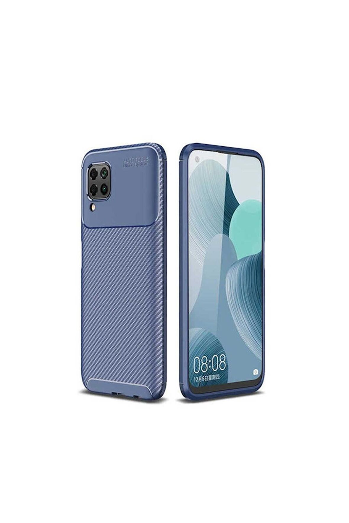 Huawei P40 Lite Uyumlu Kılıf Negro Silikon Kapak Lacivert
