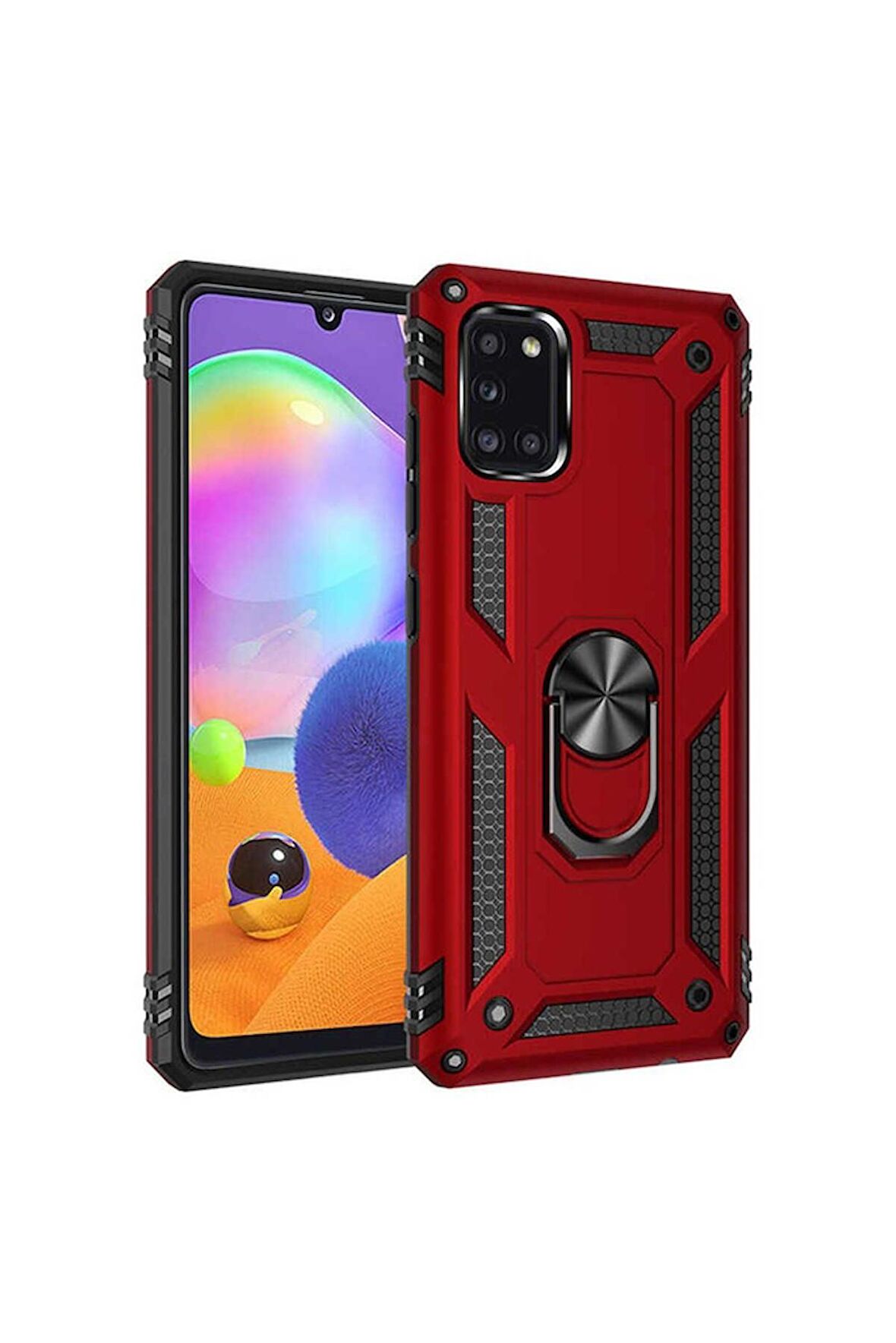 Samsung Galaxy A31 Uyumlu Kılıf Vega Kapak Kırmızı