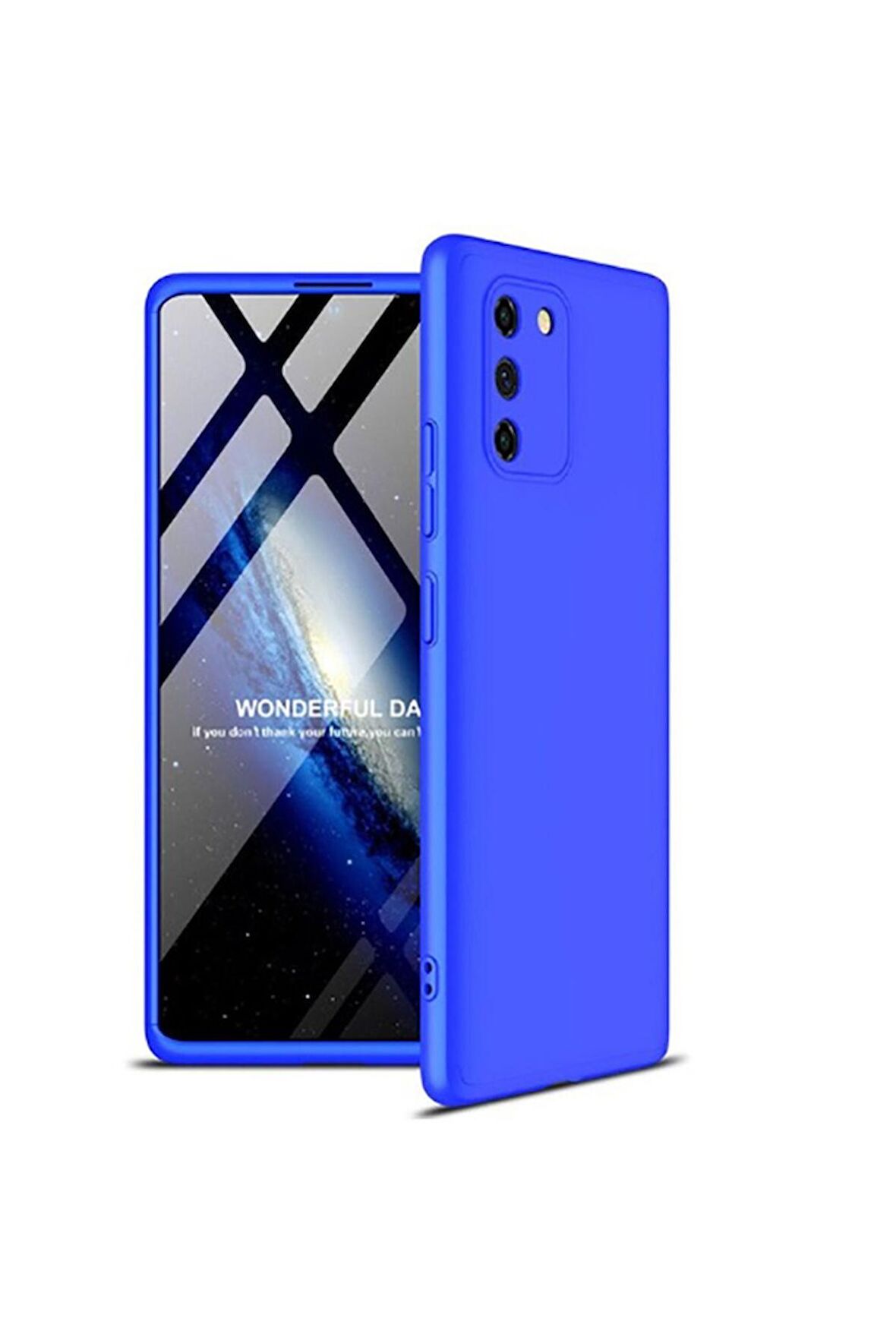 Samsung Galaxy A91 (S10 Lite) Uyumlu Kılıf Ays Kapak Mavi