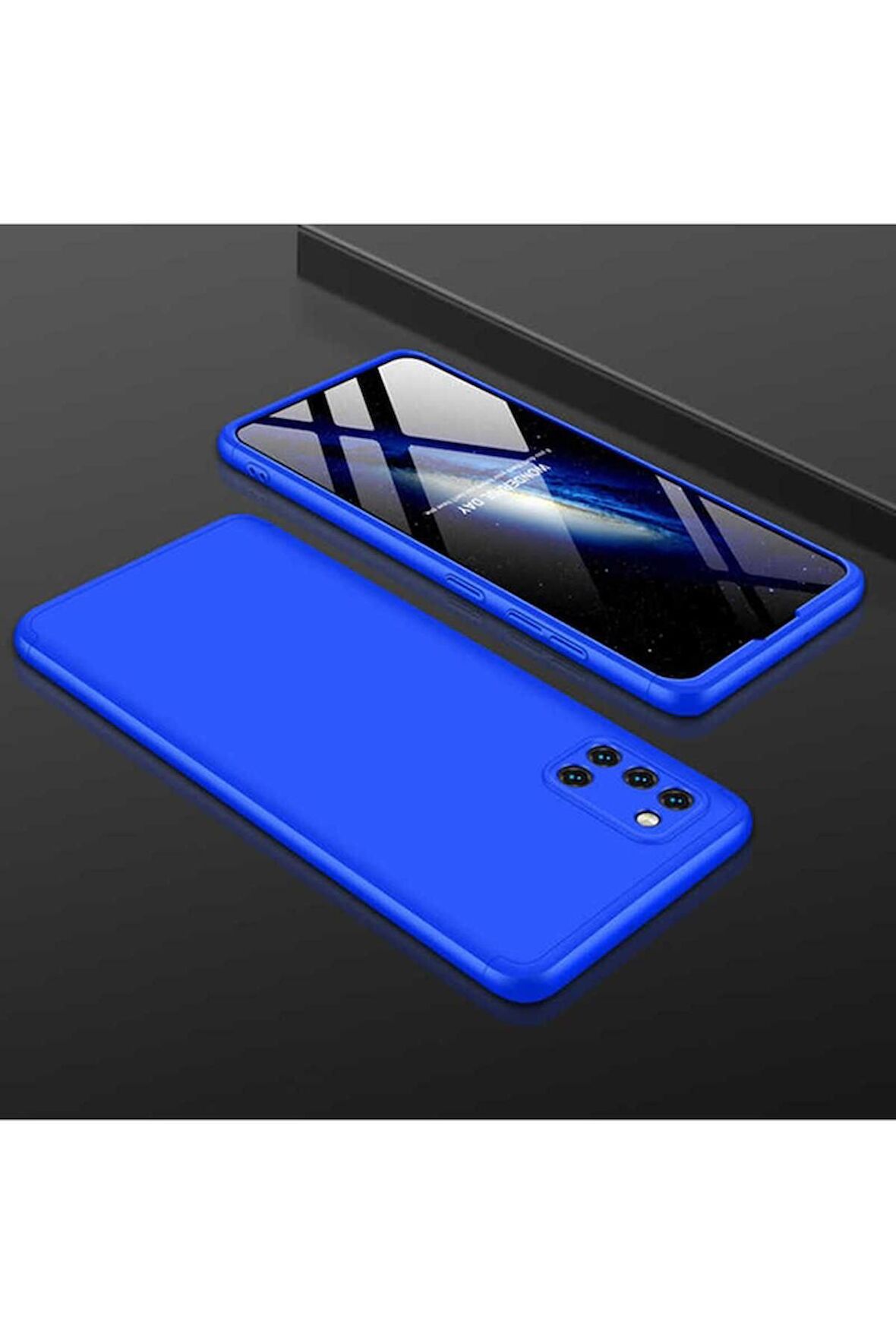 Samsung Galaxy A31 Uyumlu Kılıf Ays Kapak Mavi