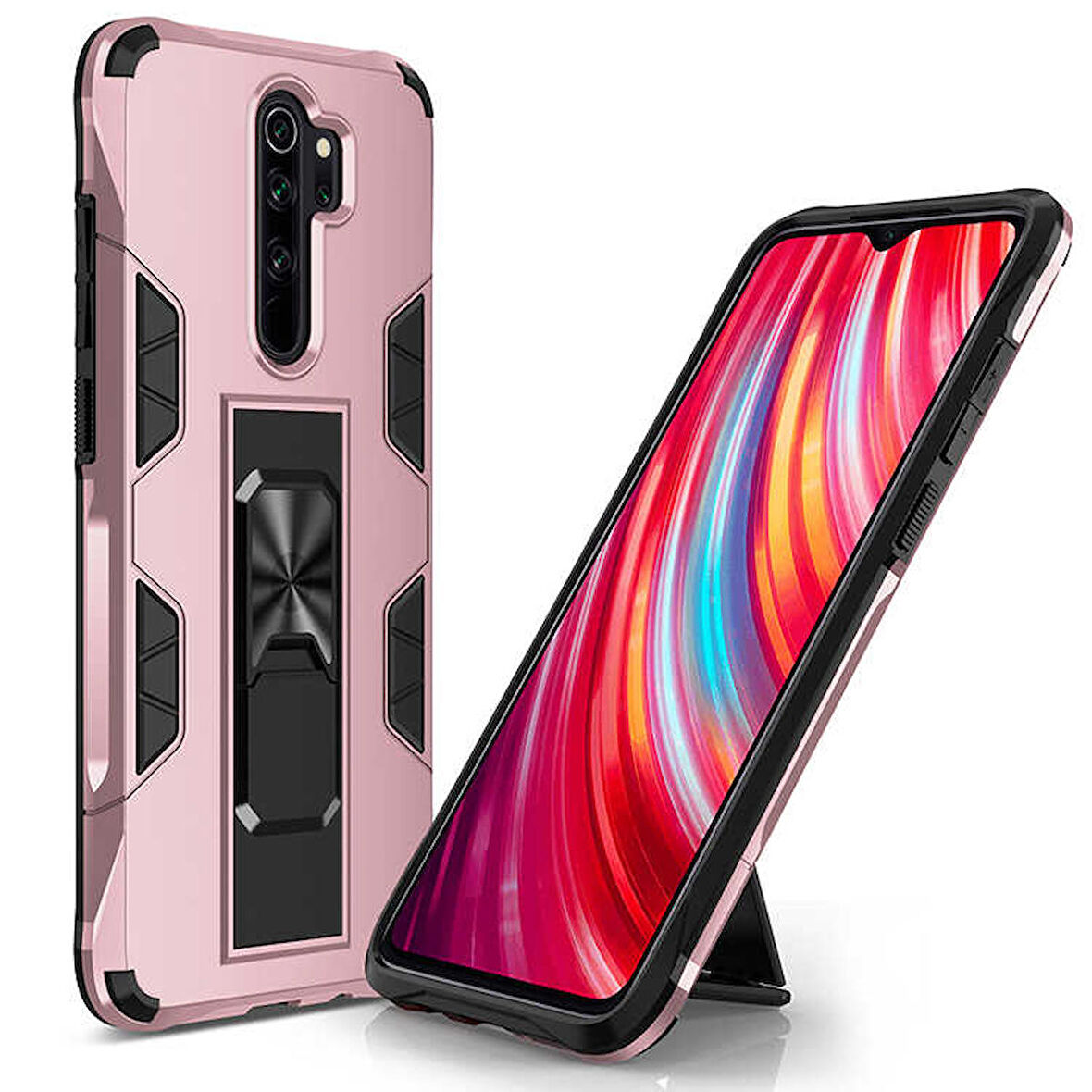 Xiaomi Redmi Note 8 Pro Uyumlu Kılıf Volve Kapak Rose Gold
