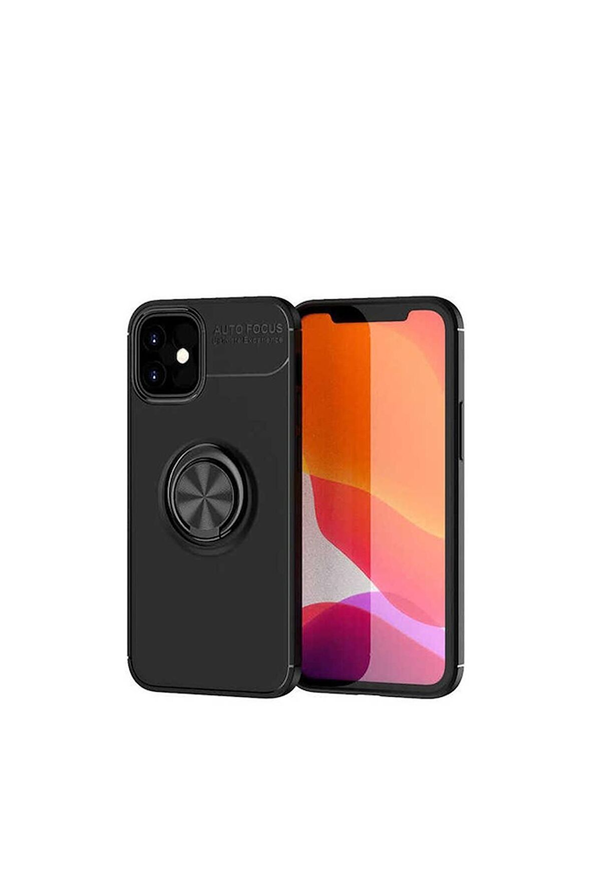 Apple iPhone 12 Mini Uyumlu Kılıf Ravel Silikon Kapak Siyah