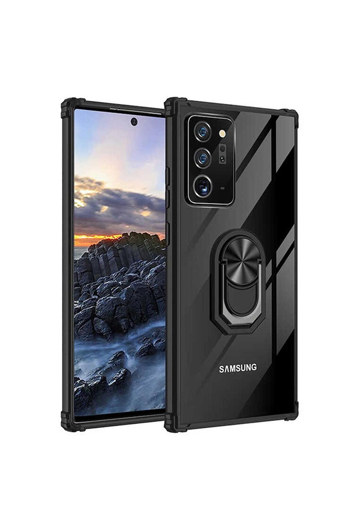 Samsung Galaxy Note 20 Ultra Uyumlu Kılıf Mola Kapak Siyah
