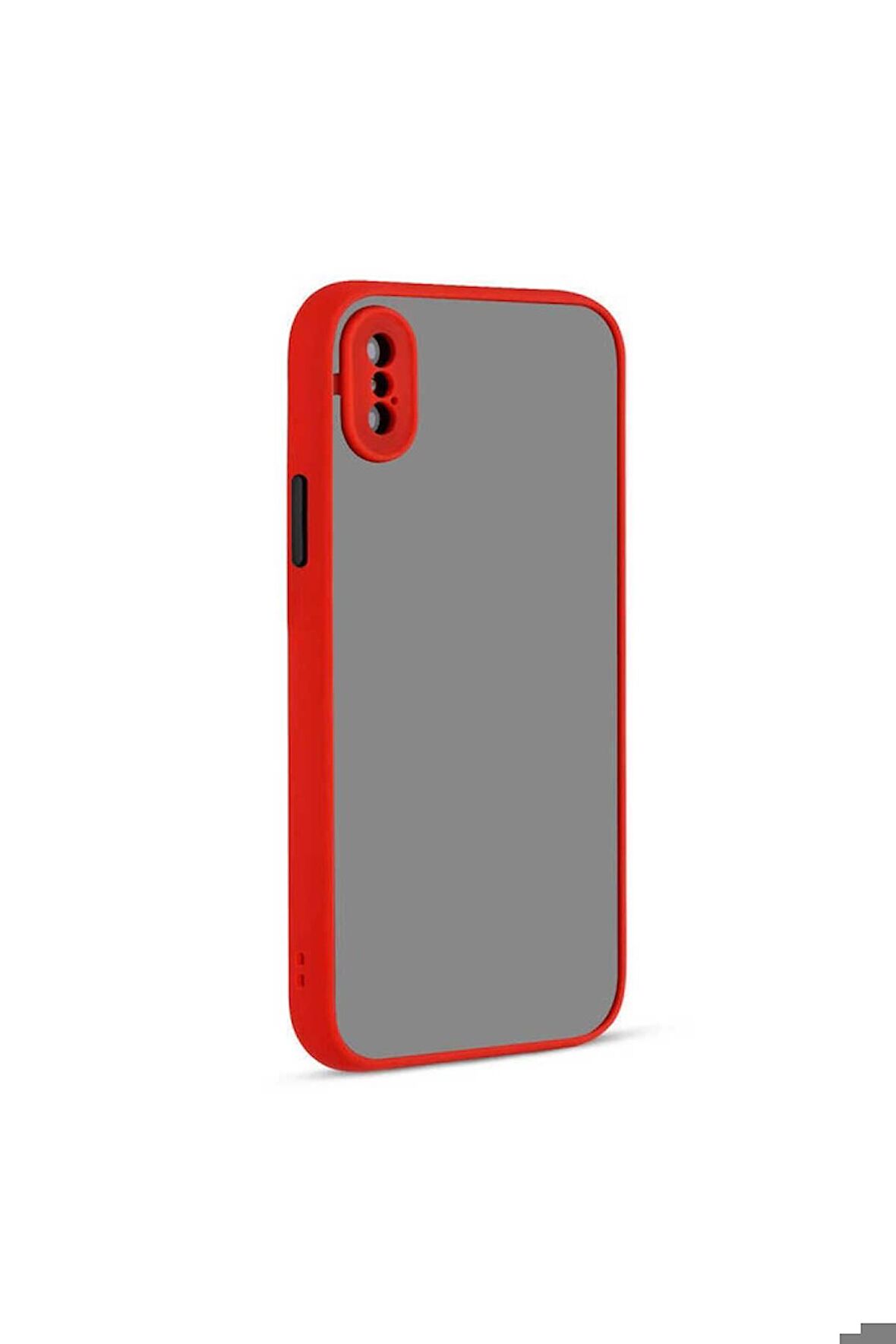 Apple iPhone X Uyumlu Kılıf Hux Kapak Kırmızı