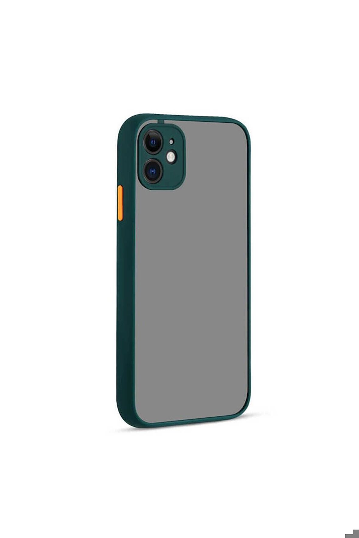 Apple iPhone 11 Uyumlu Kılıf Hux Kapak Koyu Yeşil