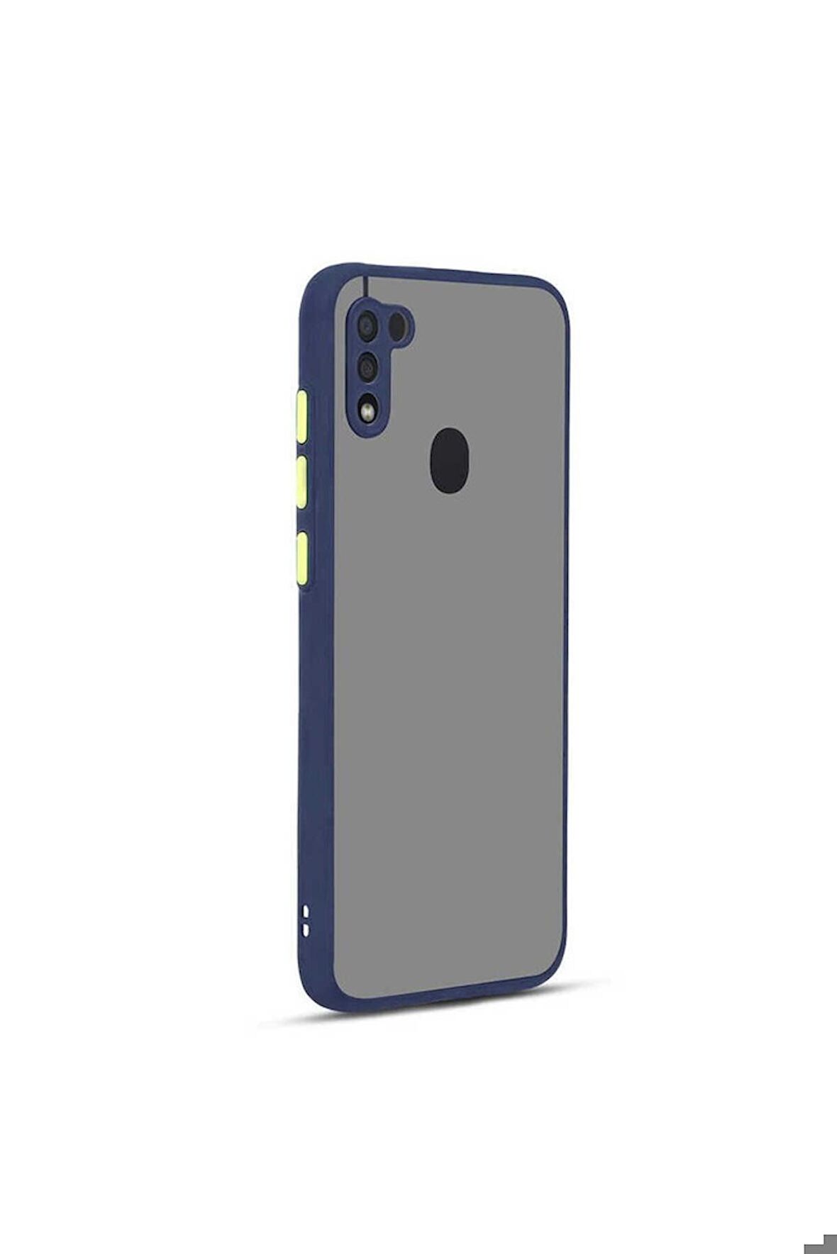 Samsung Galaxy M11 Uyumlu Kılıf Hux Kapak Lacivert