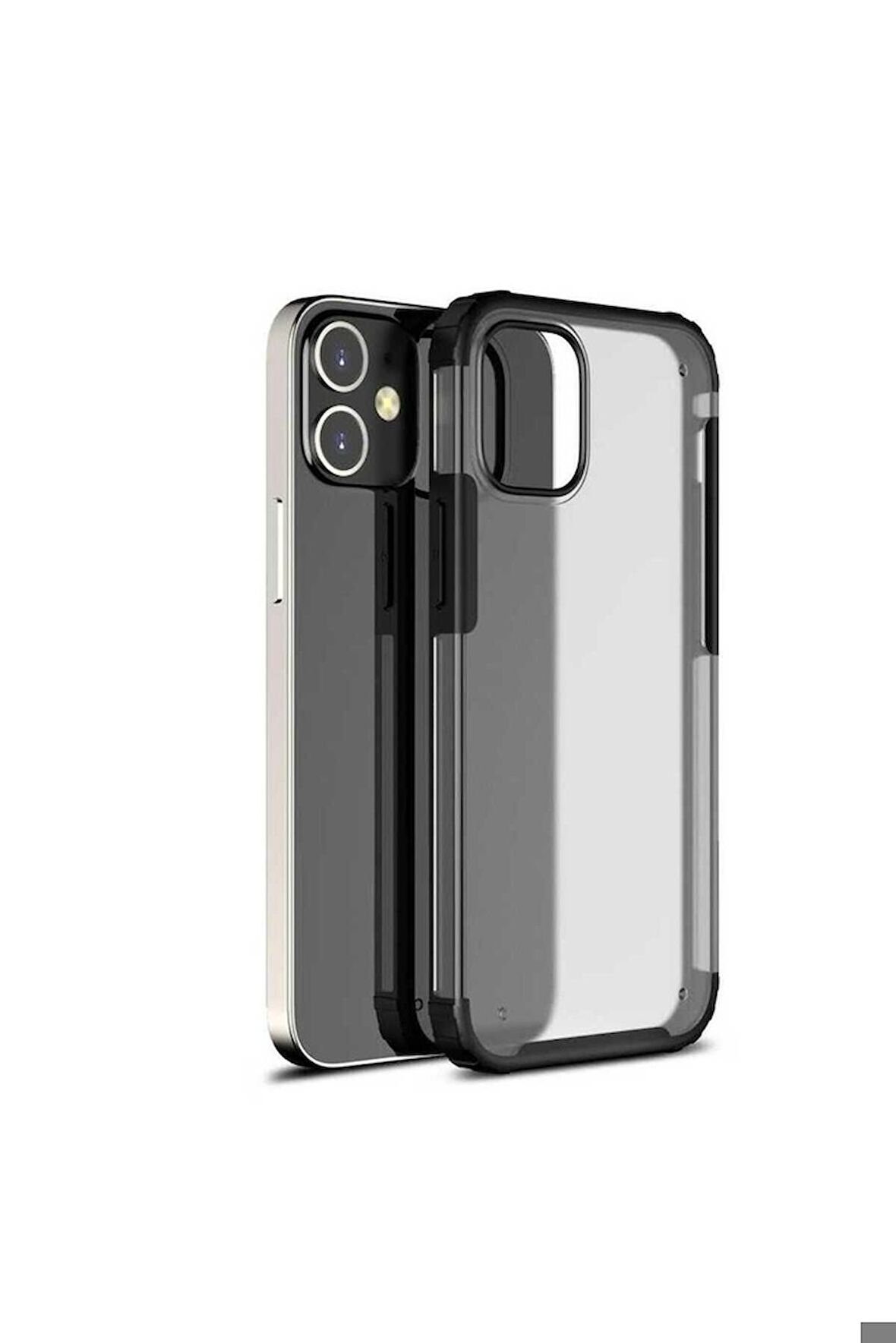 Apple iPhone 12 Mini Uyumlu Kılıf Volks Kapak Siyah