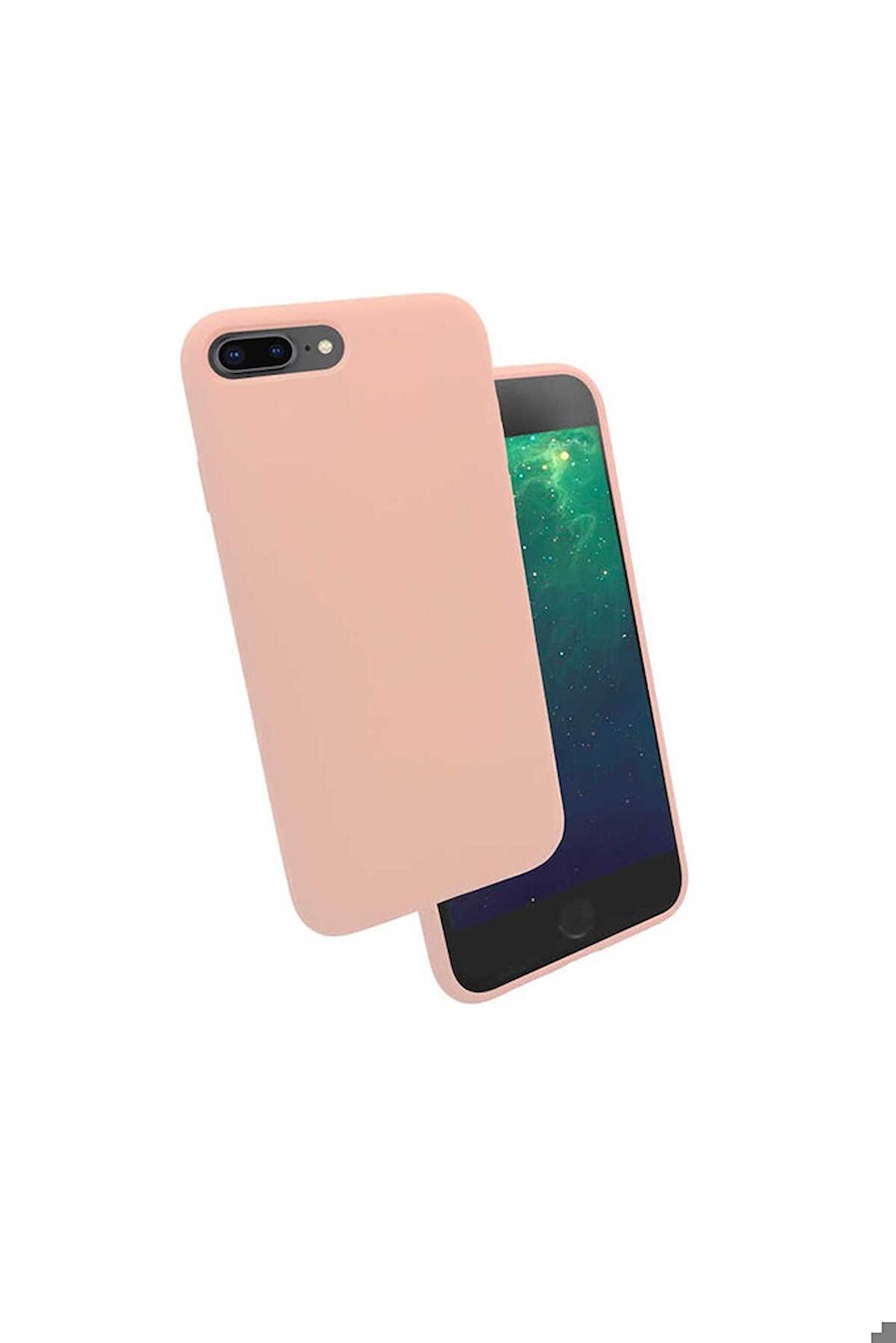 Apple iPhone 7 Plus Uyumlu Kılıf Silk Silikon Pembe