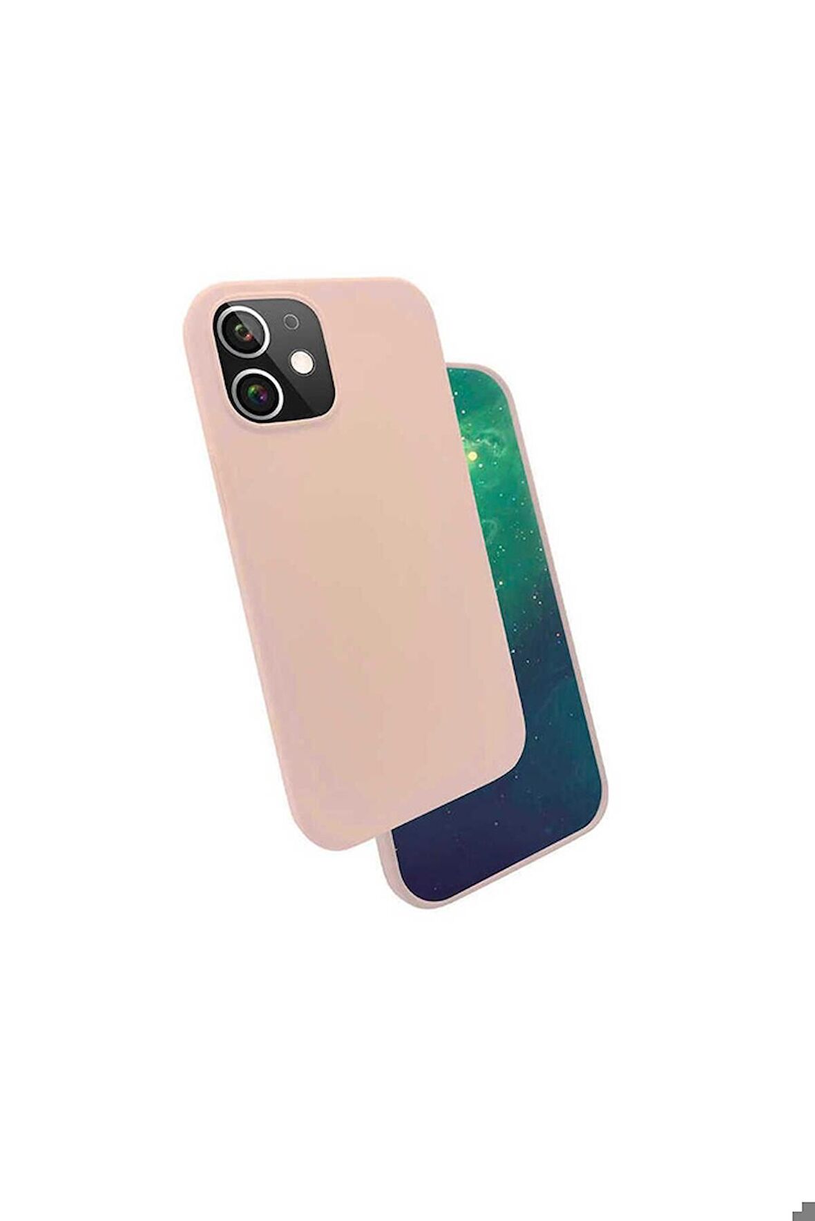 Apple iPhone 12 Mini Uyumlu Kılıf Silk Silikon Pembe