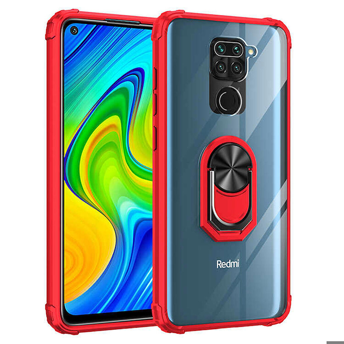 Xiaomi Redmi Note 9 Uyumlu Kılıf Mola Kapak Kırmızı