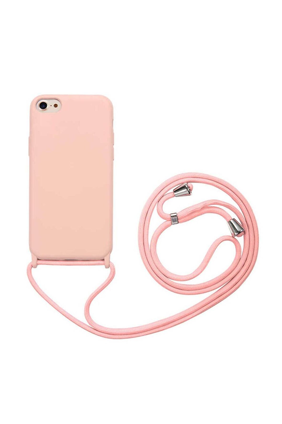 Apple iPhone SE 2020 Uyumlu Kılıf Ropi Kapak Pembe Açık