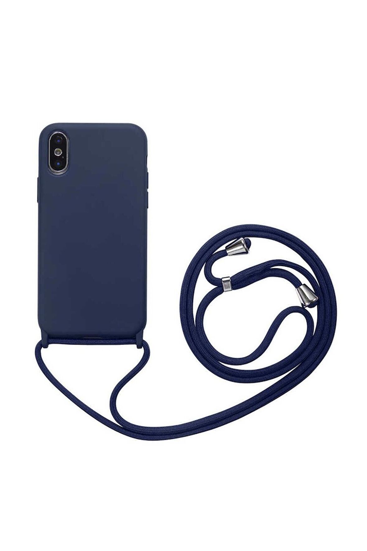 Apple iPhone XS Uyumlu Kılıf Ropi Kapak Lacivert