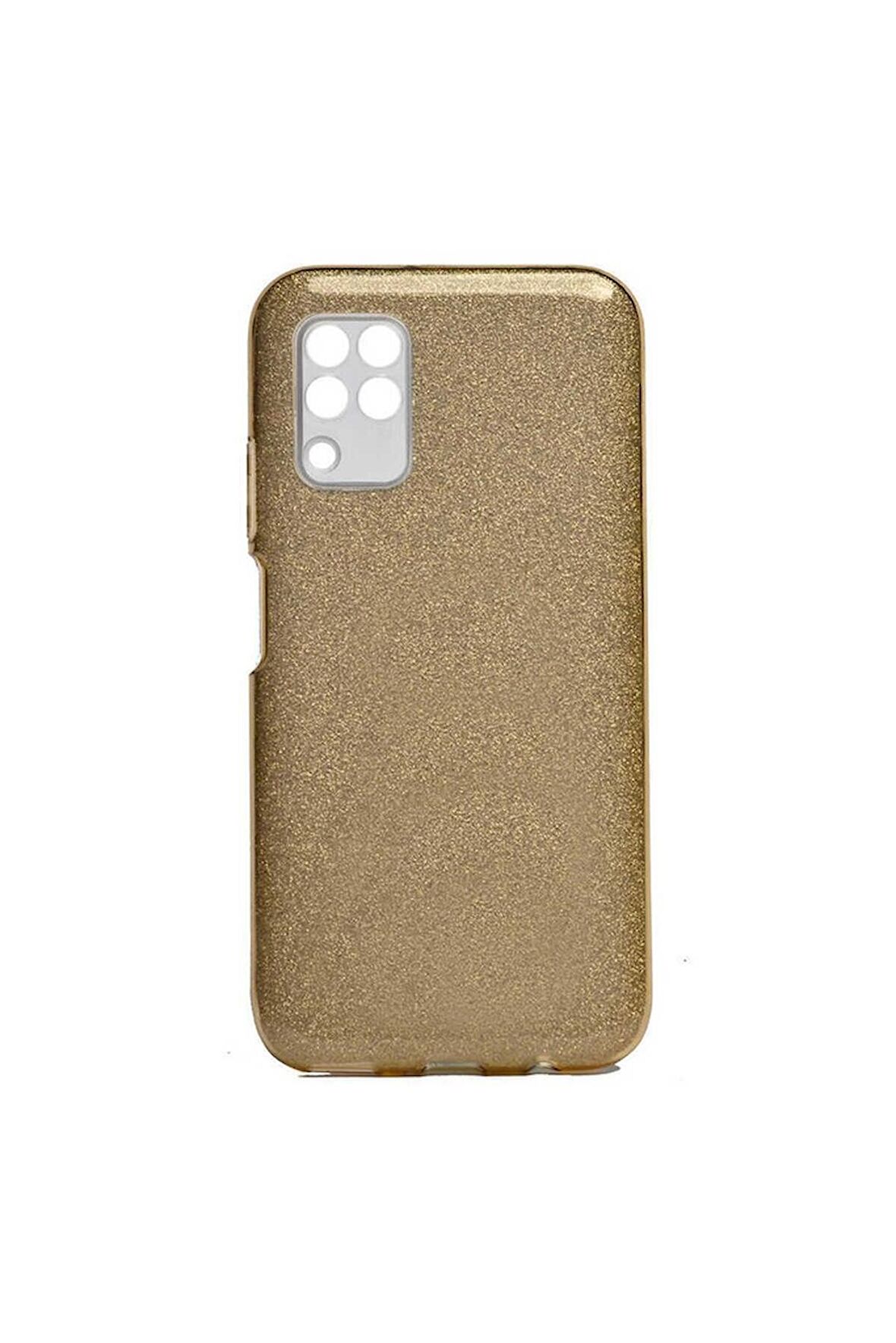 Huawei P40 Lite Uyumlu Kılıf Shining Silikon Gold