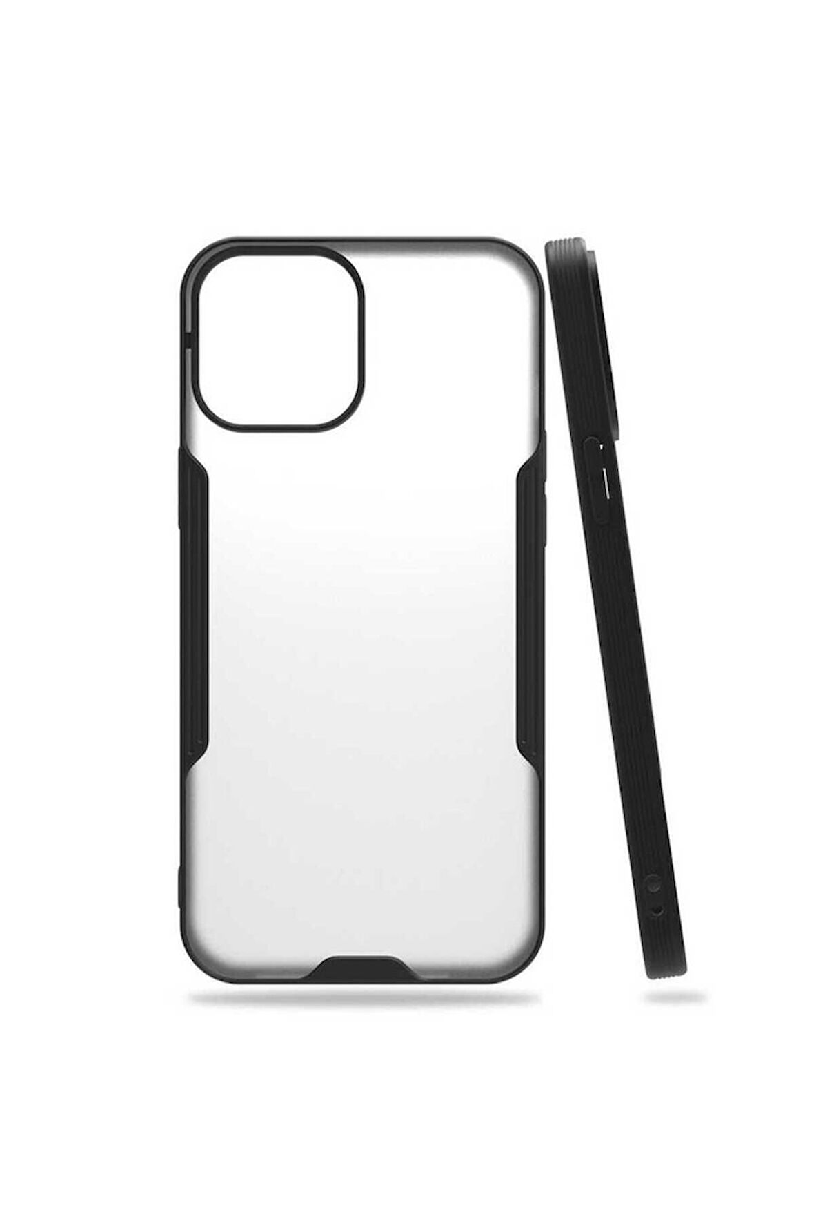 Apple iPhone 12 Pro Max Uyumlu Kılıf Parfe Kapak Siyah