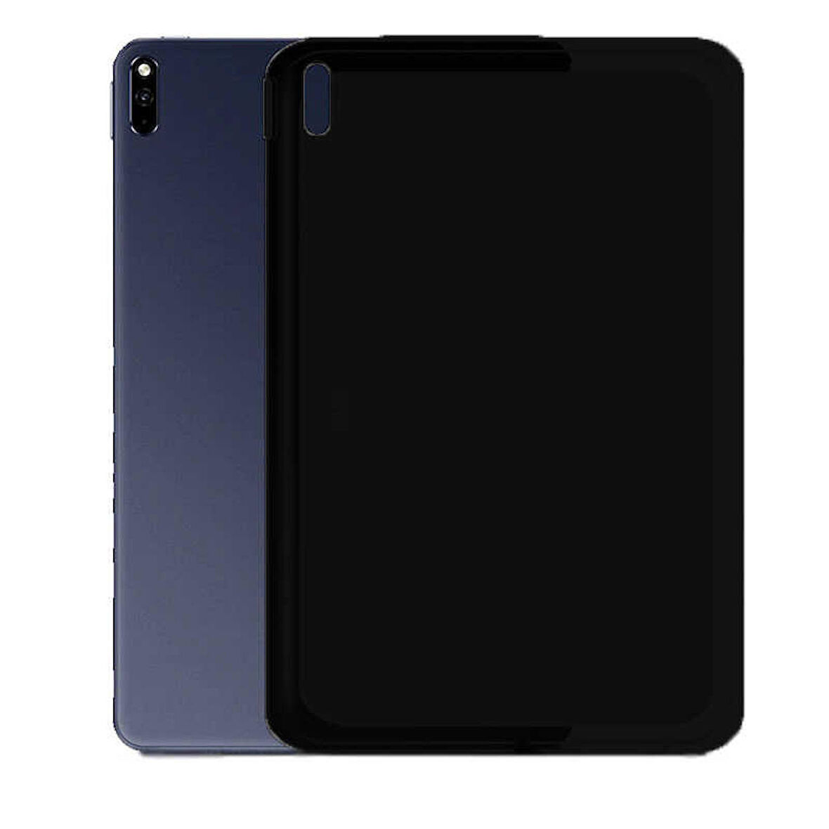Huawei MatePad 10.4 Uyumlu Tablet Kılıfı Şeffaf Süper Silikon Kapak Siyah