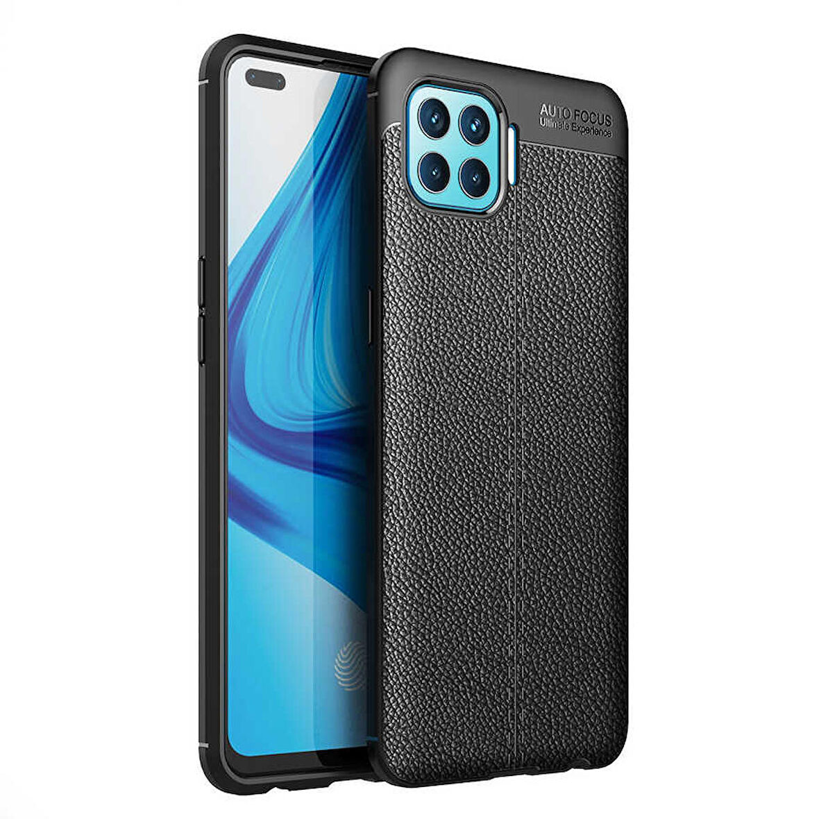 Oppo Reno 4 Lite Uyumlu Kılıf Niss Silikon Kapak Siyah