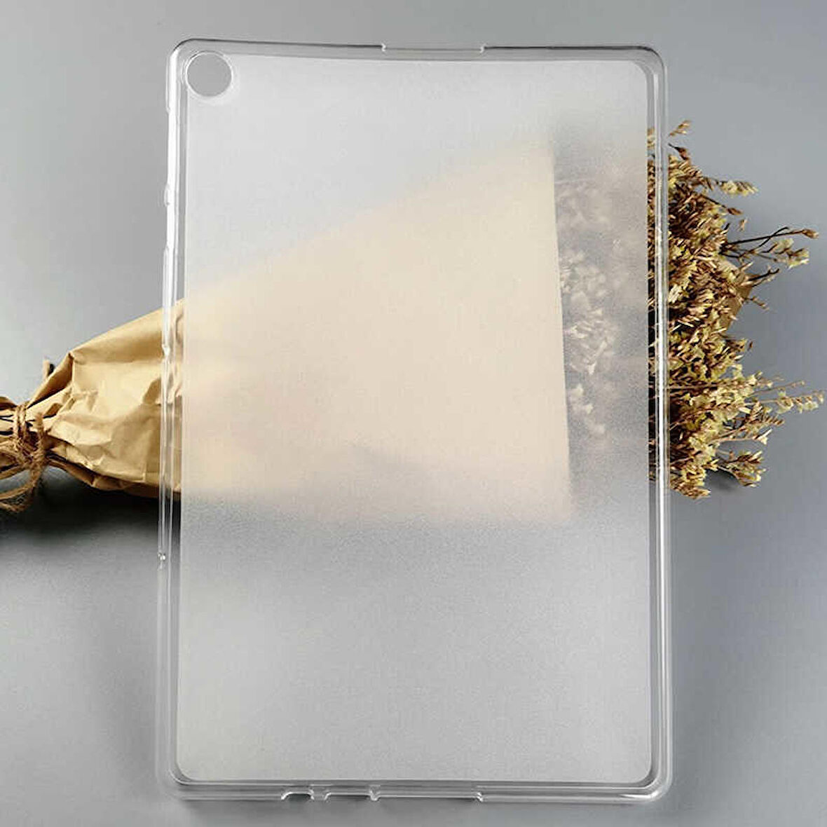 Huawei MatePad T10S Uyumlu Tablet Kılıfı Şeffaf Süper Silikon Kapak Renksiz