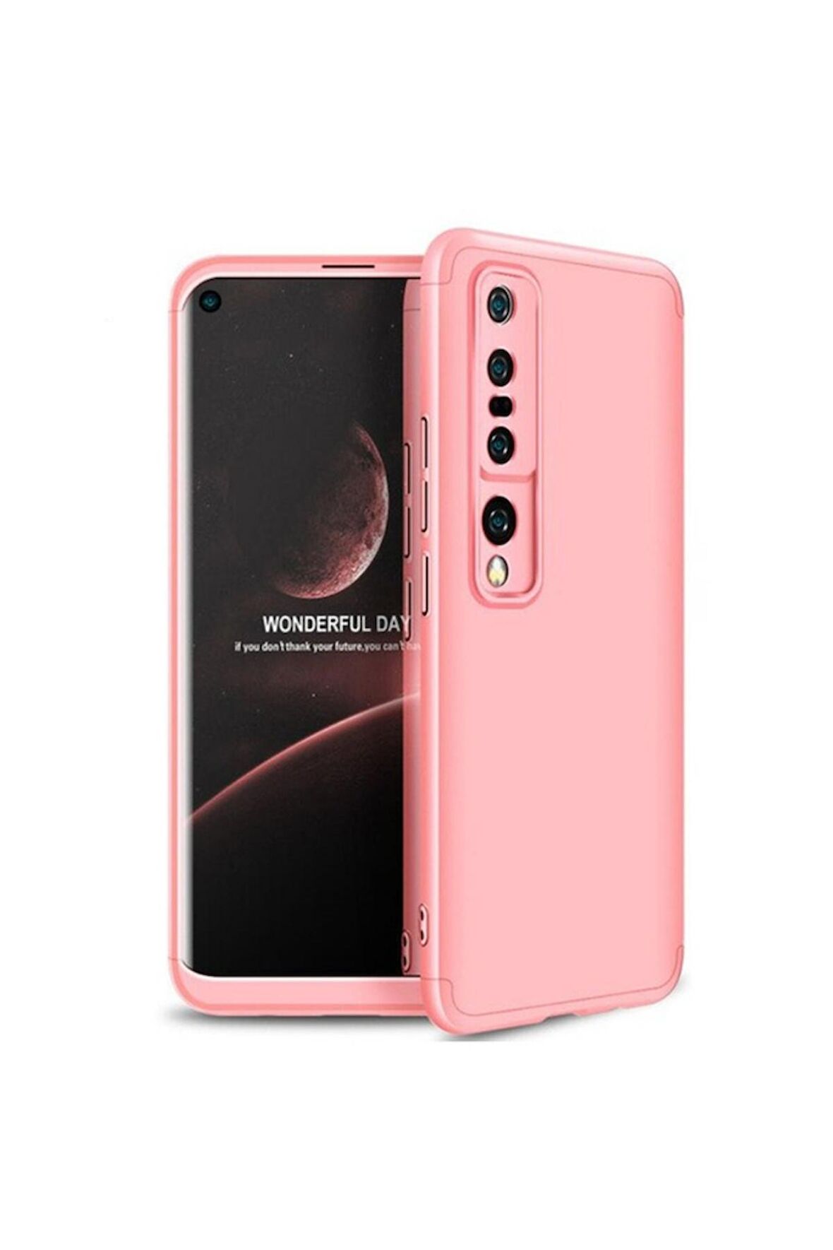 Xiaomi Mi 10 Pro Uyumlu Kılıf Ays Kapak Rose Gold