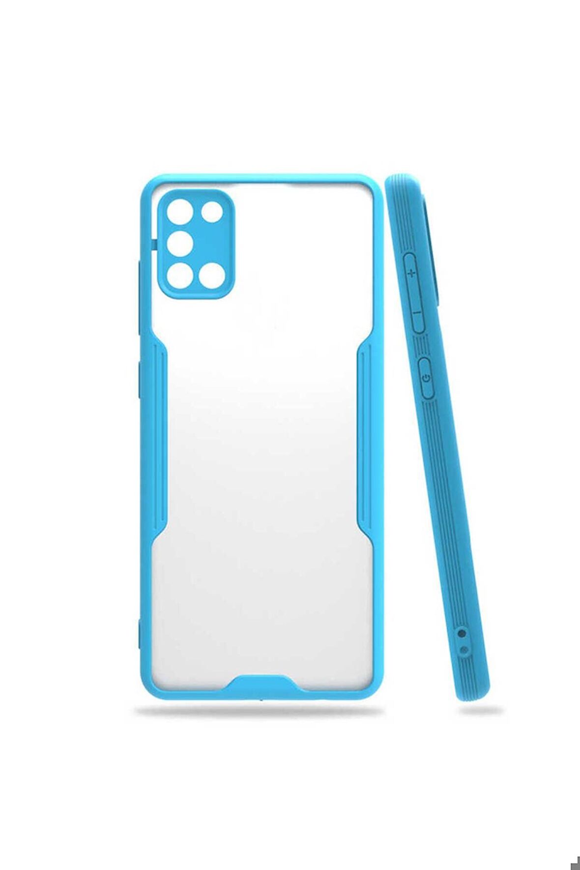 Samsung Galaxy A31 Uyumlu Kılıf Parfe Kapak Mavi