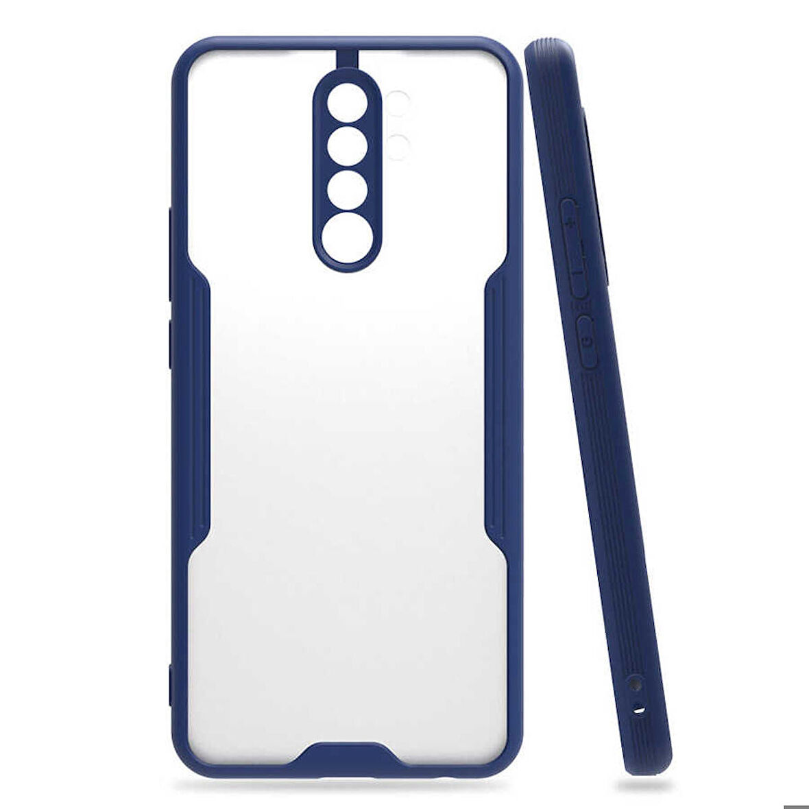 Xiaomi Redmi Note 8 Pro Uyumlu Kılıf Parfe Kapak Lacivert