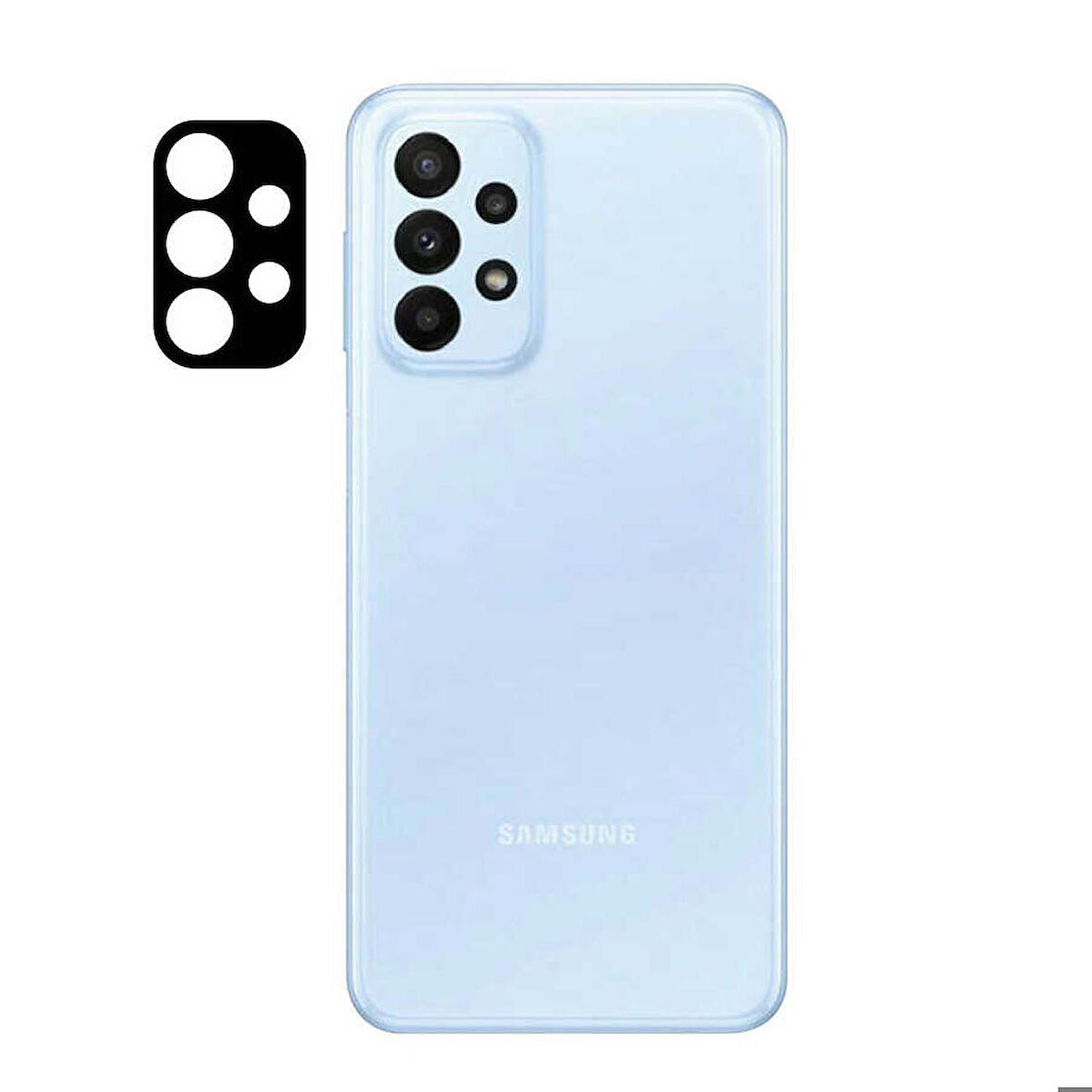 Samsung Galaxy A23 Uyumlu 3D Kamera Camı