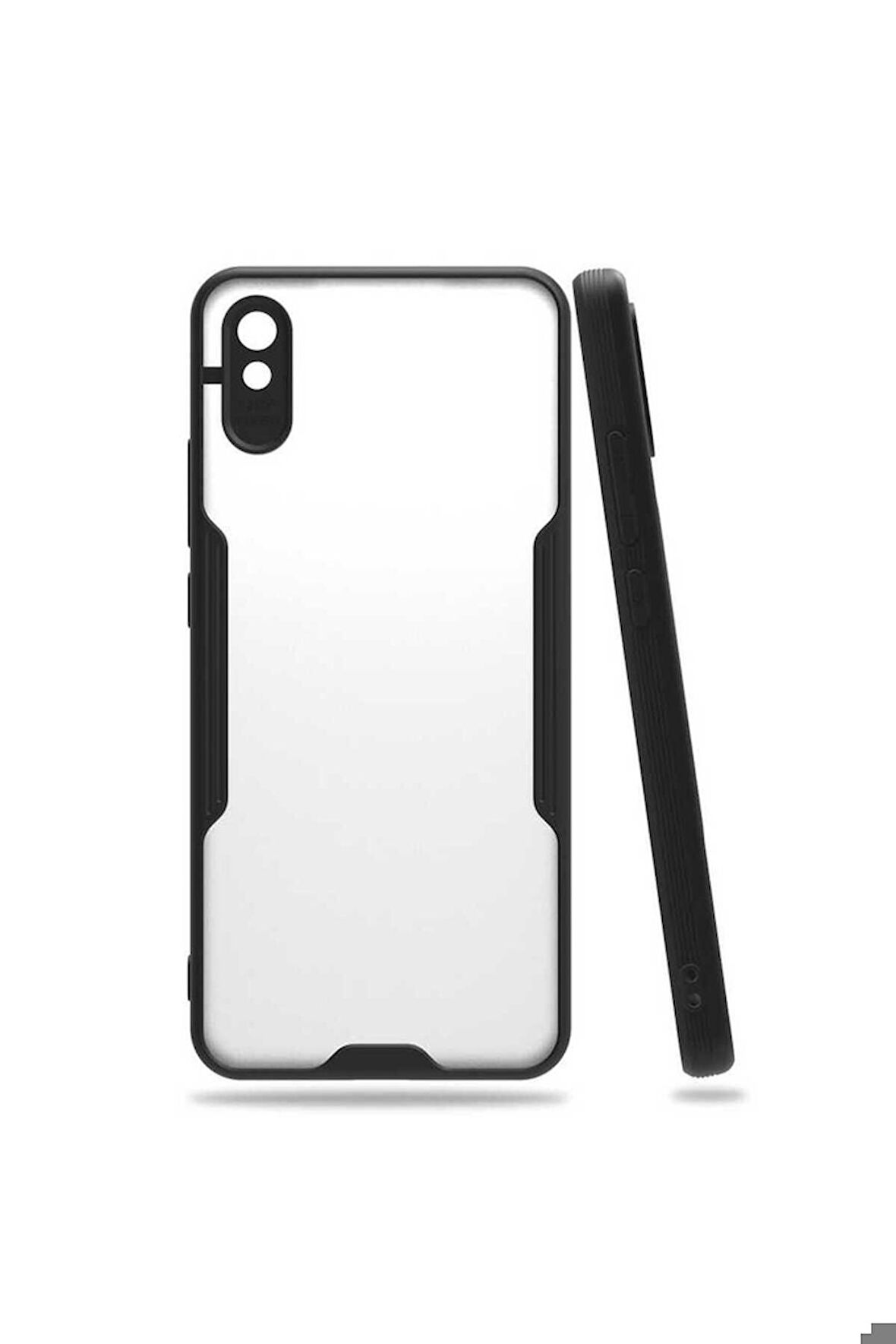 Xiaomi Redmi 9A Uyumlu Kılıf Parfe Kapak Siyah