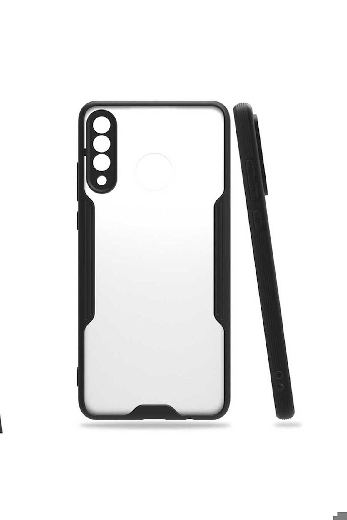 Huawei P30 Lite Uyumlu Kılıf Parfe Kapak Siyah