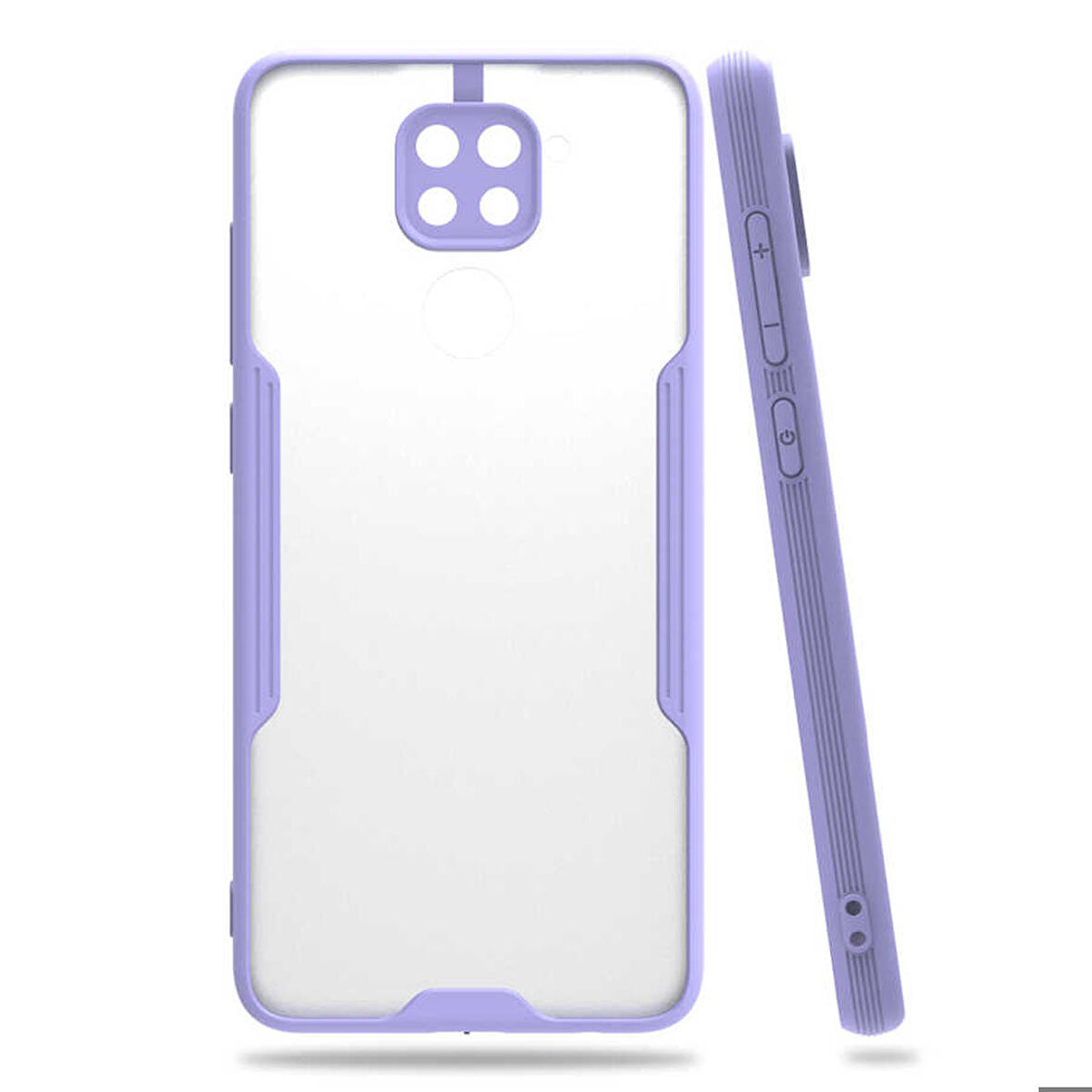 Xiaomi Redmi Note 9 Uyumlu Kılıf Parfe Kapak Mor