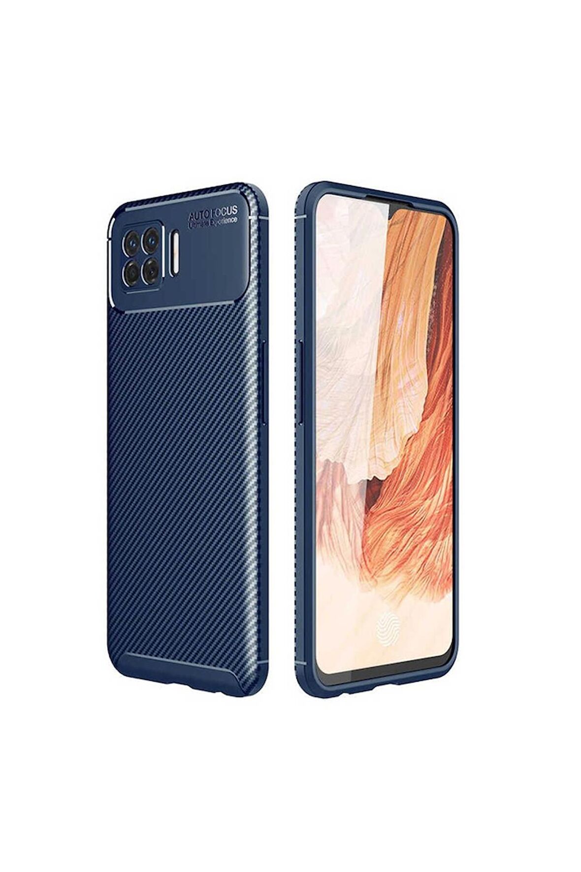 Oppo A73 Uyumlu Kılıf Negro Silikon Kapak Lacivert